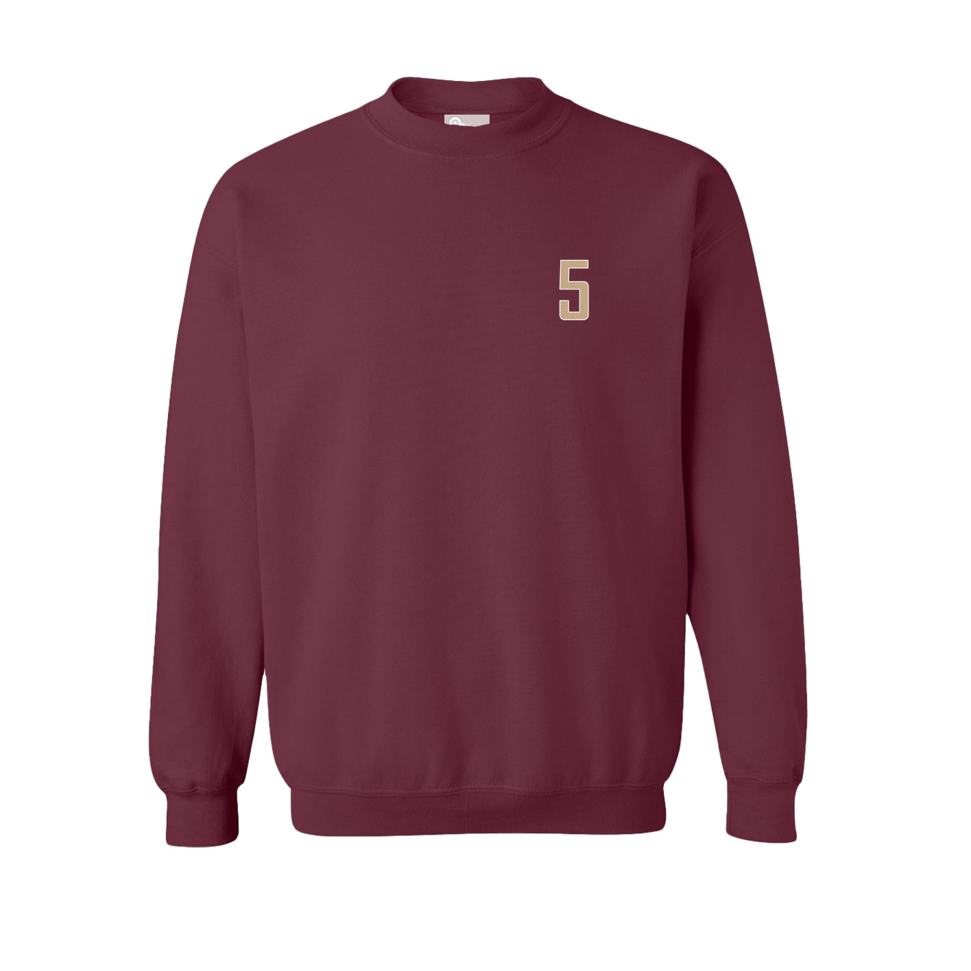 Fleece Crew — Front Shirsy in Maroon