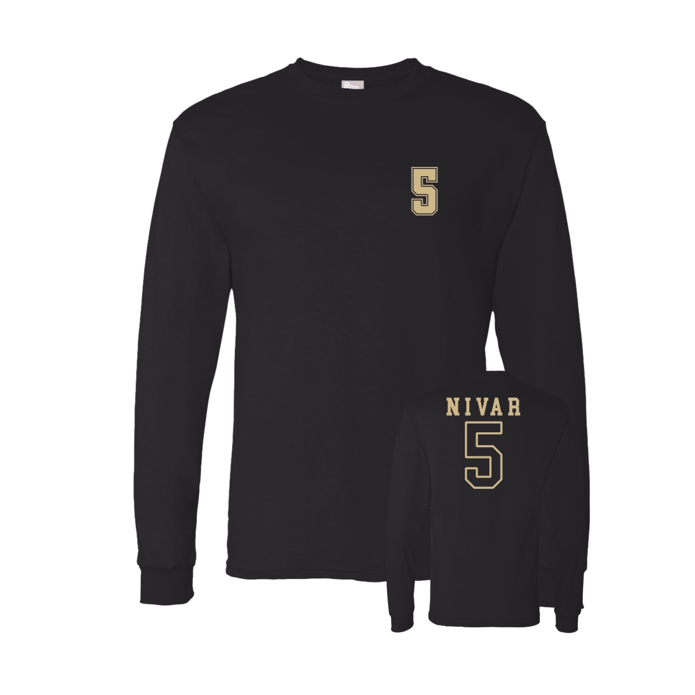 Long Sleeve Tee — Chest Back in Black