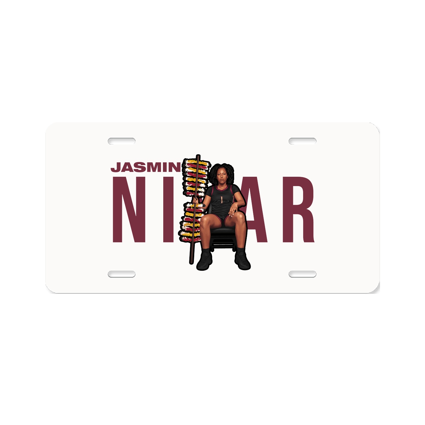 License Plate — Player Name in Classic