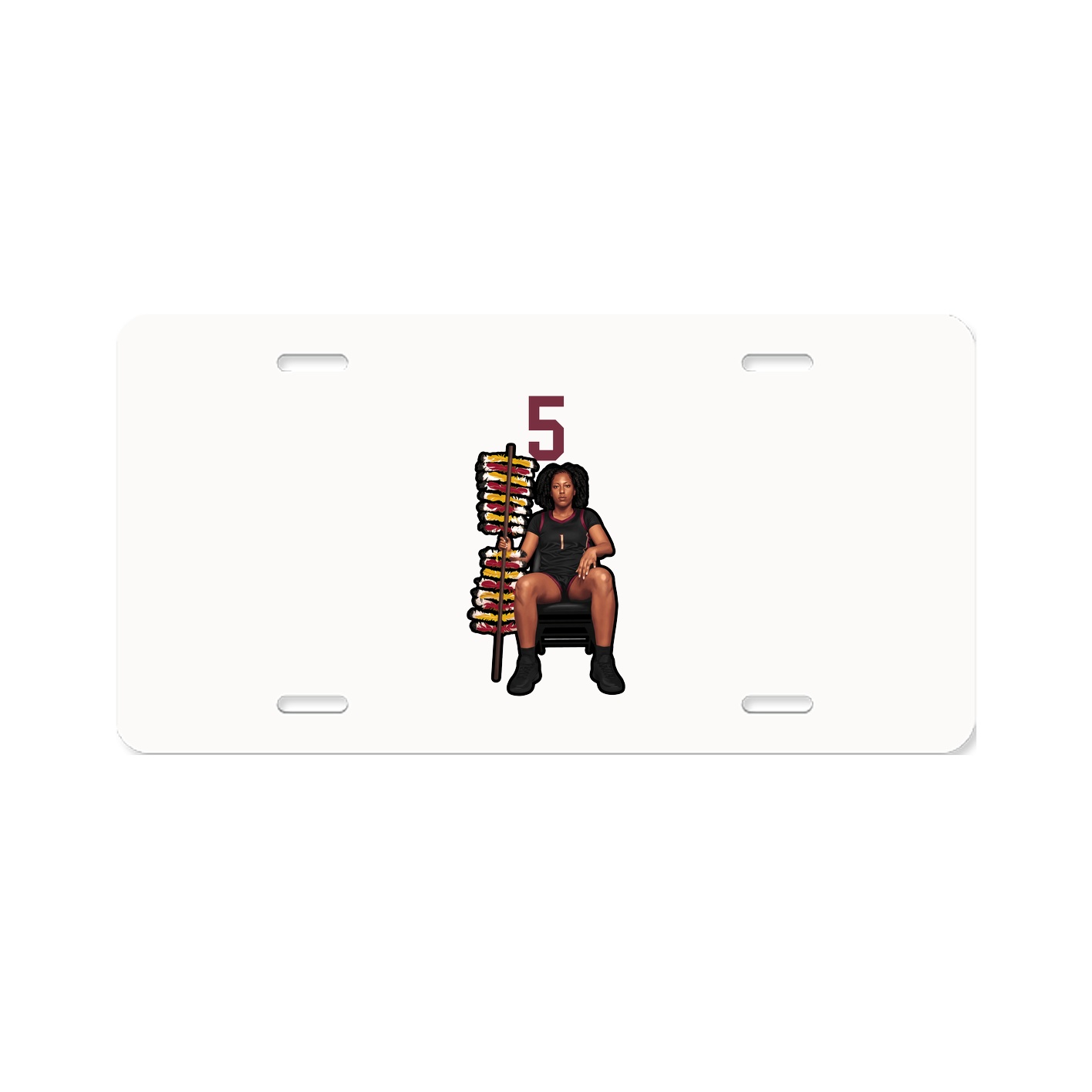 License Plate — Number Top in Classic