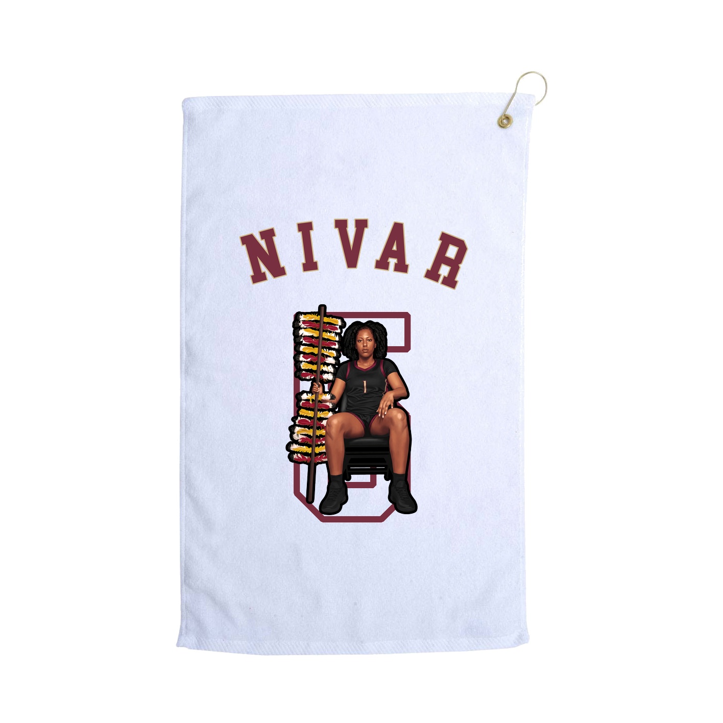 Golf Towel — Shirsey Arch in White