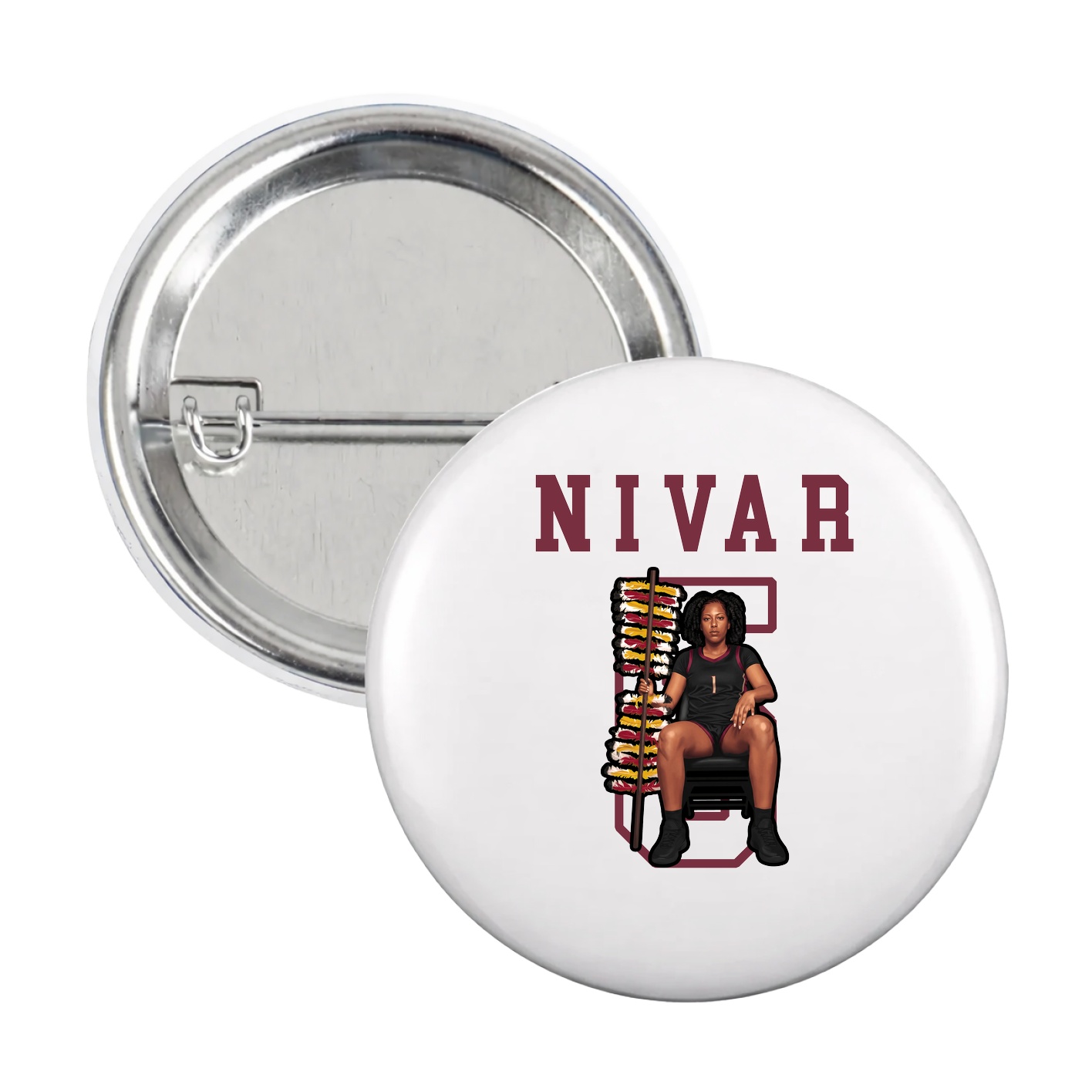 Game Day Button — Shirsey in White