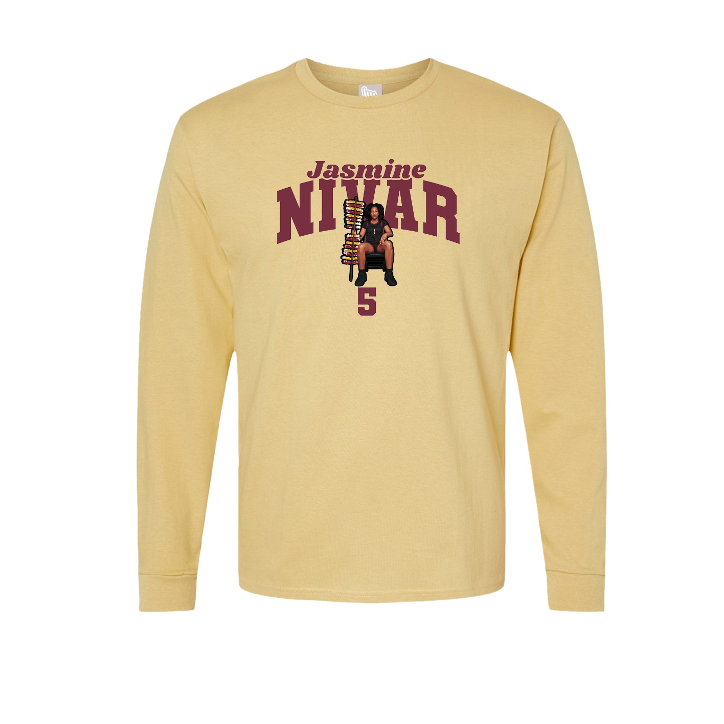 Long Sleeve Tee — Signature Arch in Vegas Gold