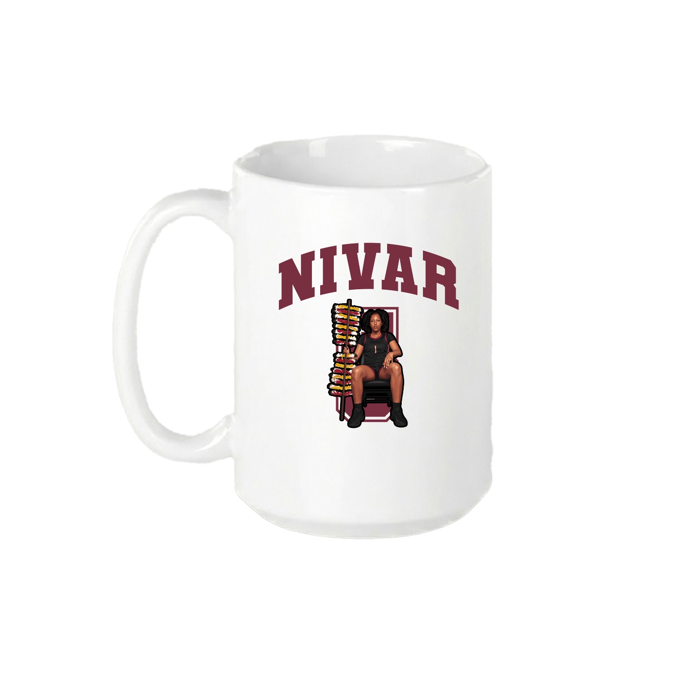 15oz Coffee Mug — Number in White