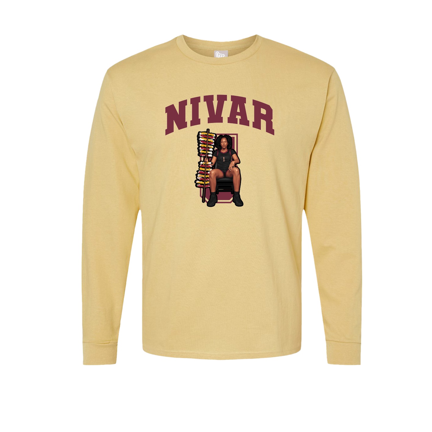 Long Sleeve Tee — Number in Vegas Gold