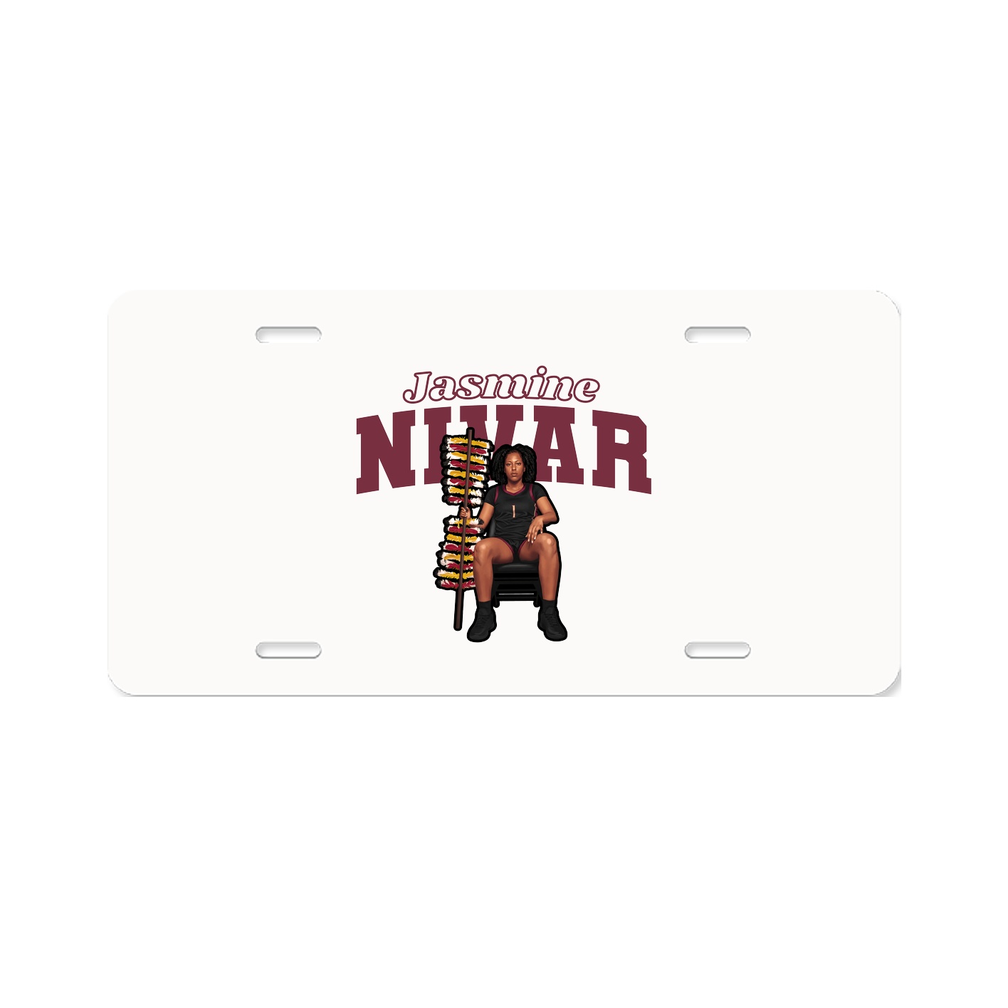 License Plate — Name Arch in Classic