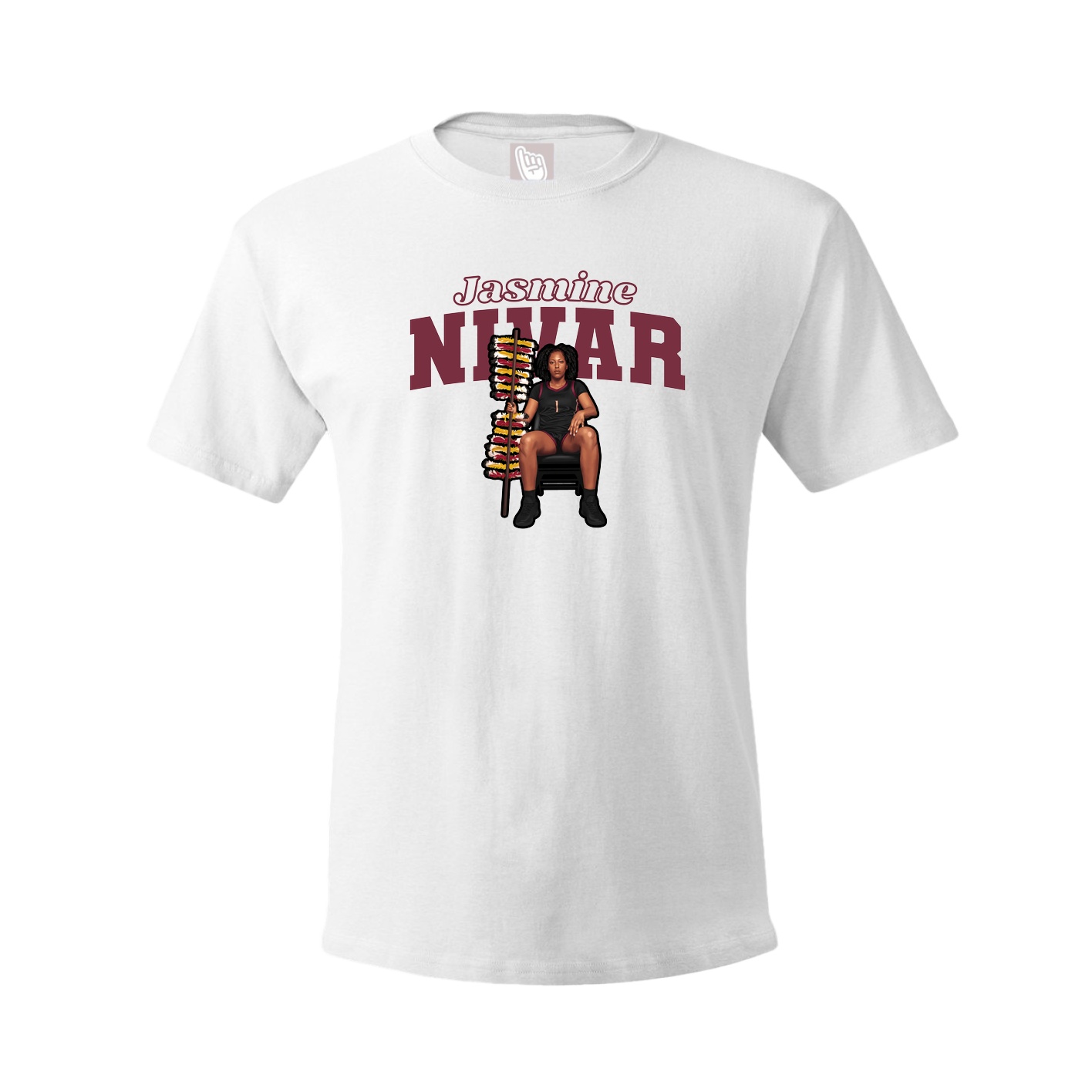 Tee — Name Arch in White