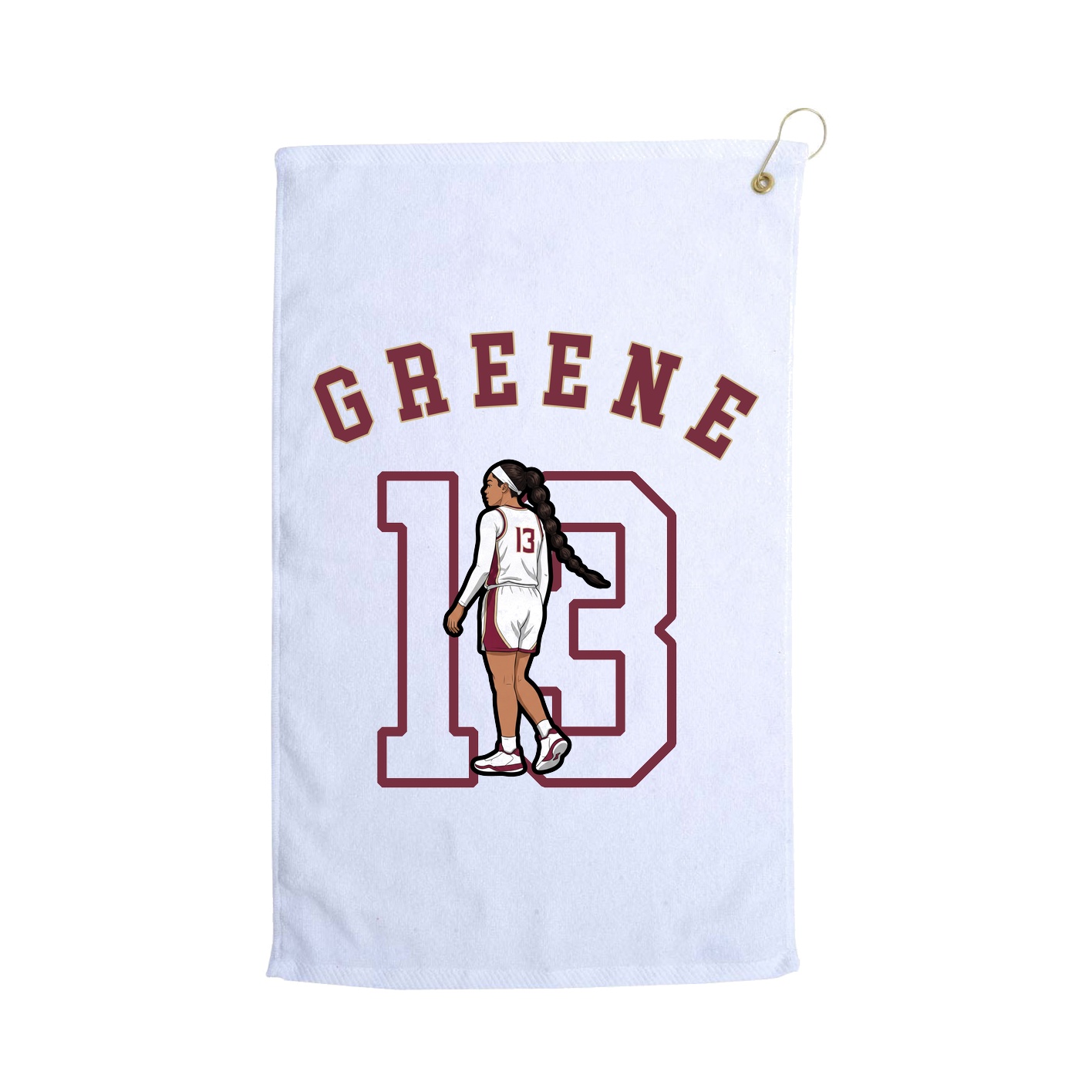 Golf Towel — Shirsey Arch in White