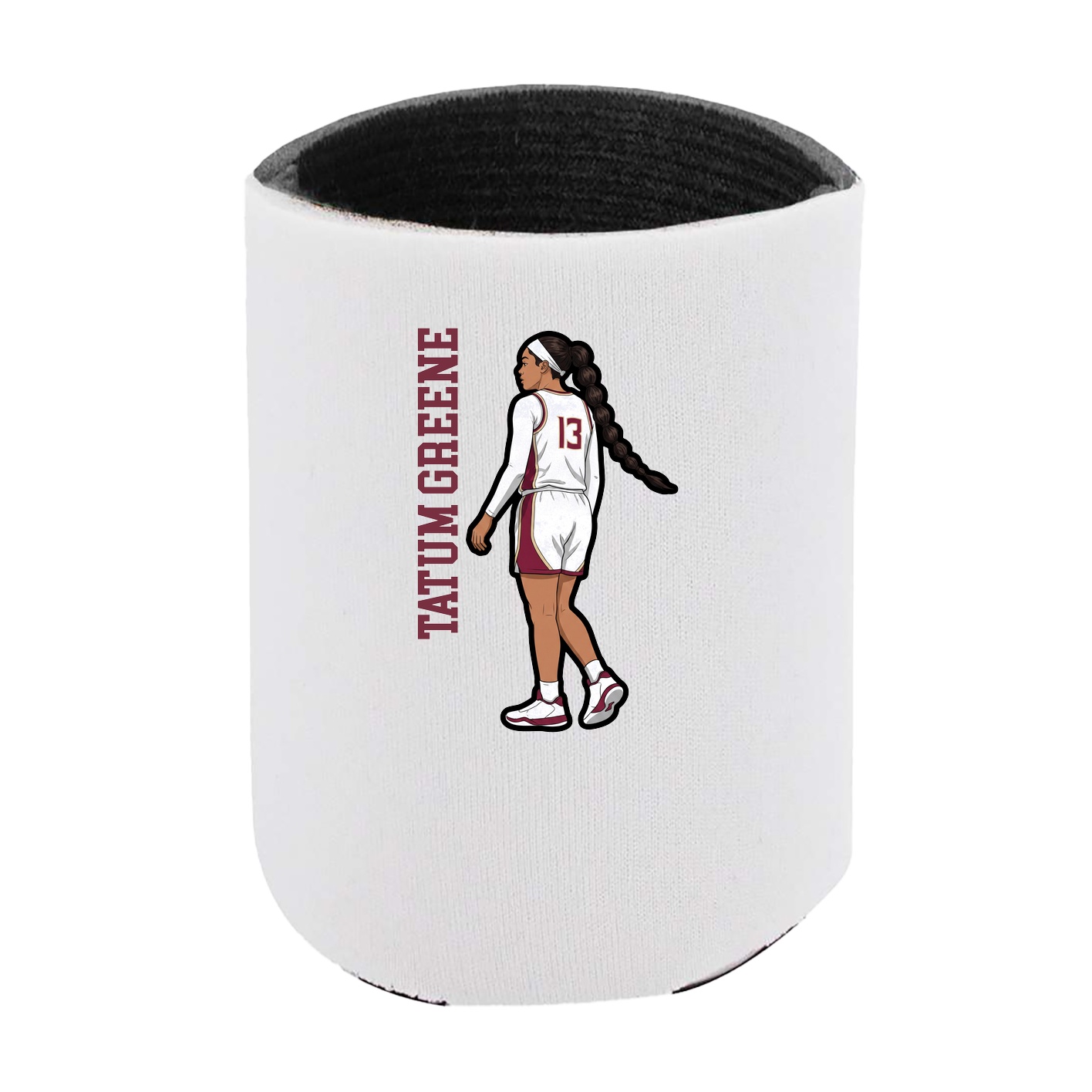 Can Holder — Name Vertical in White