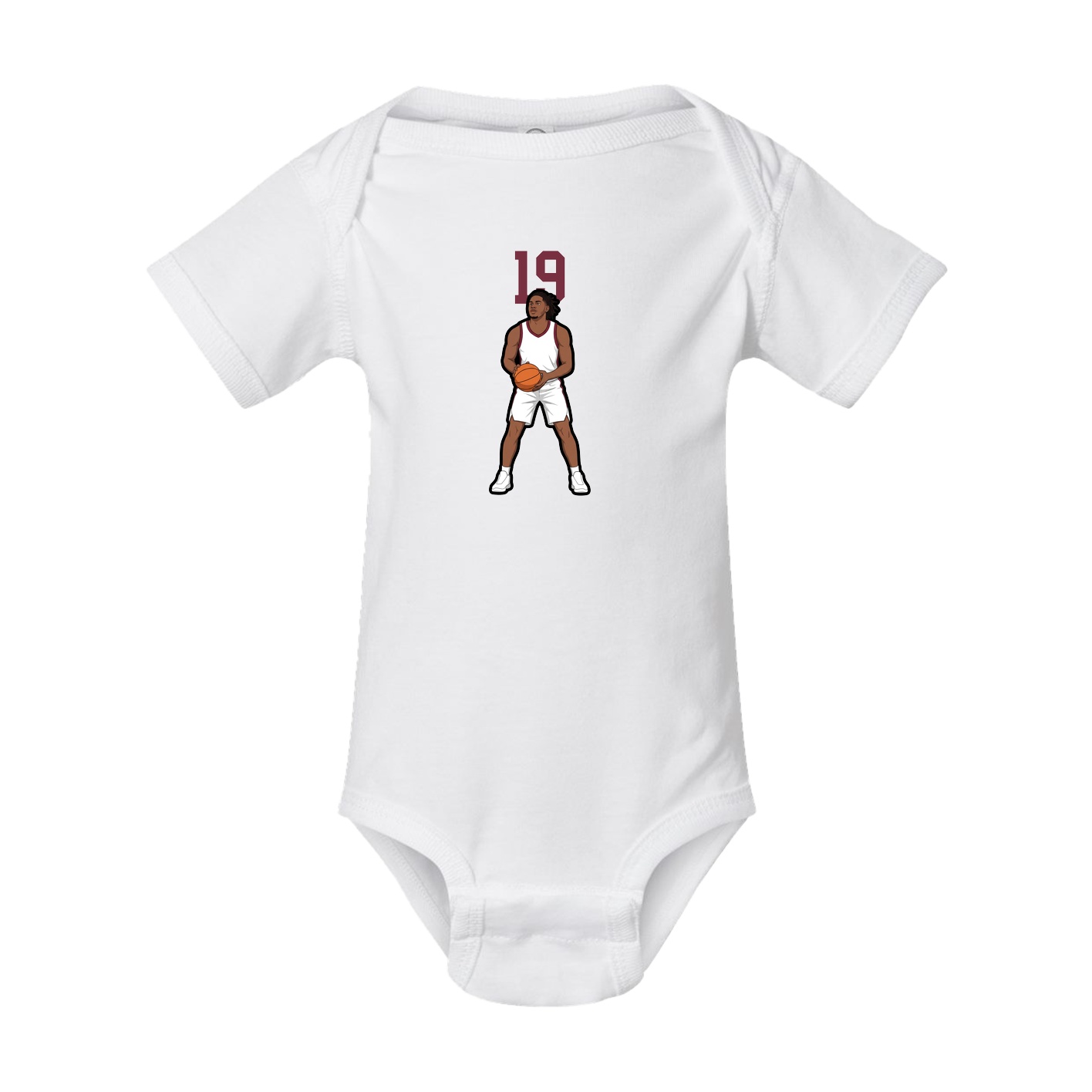 Baby Onesie — Number Top in White