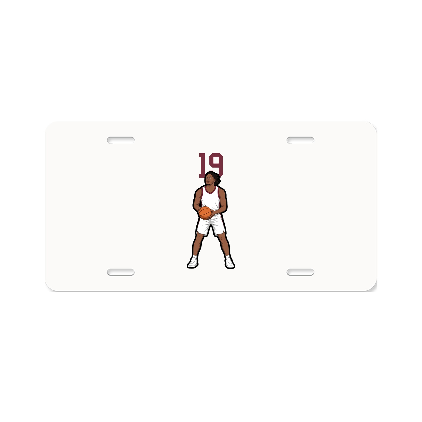License Plate — Number Top in Classic