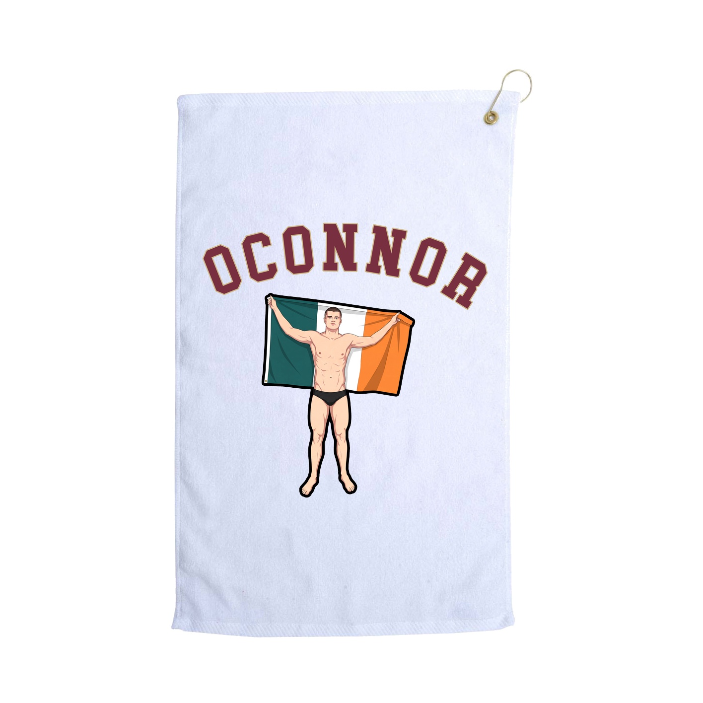 Golf Towel — Shirsey Arch in White