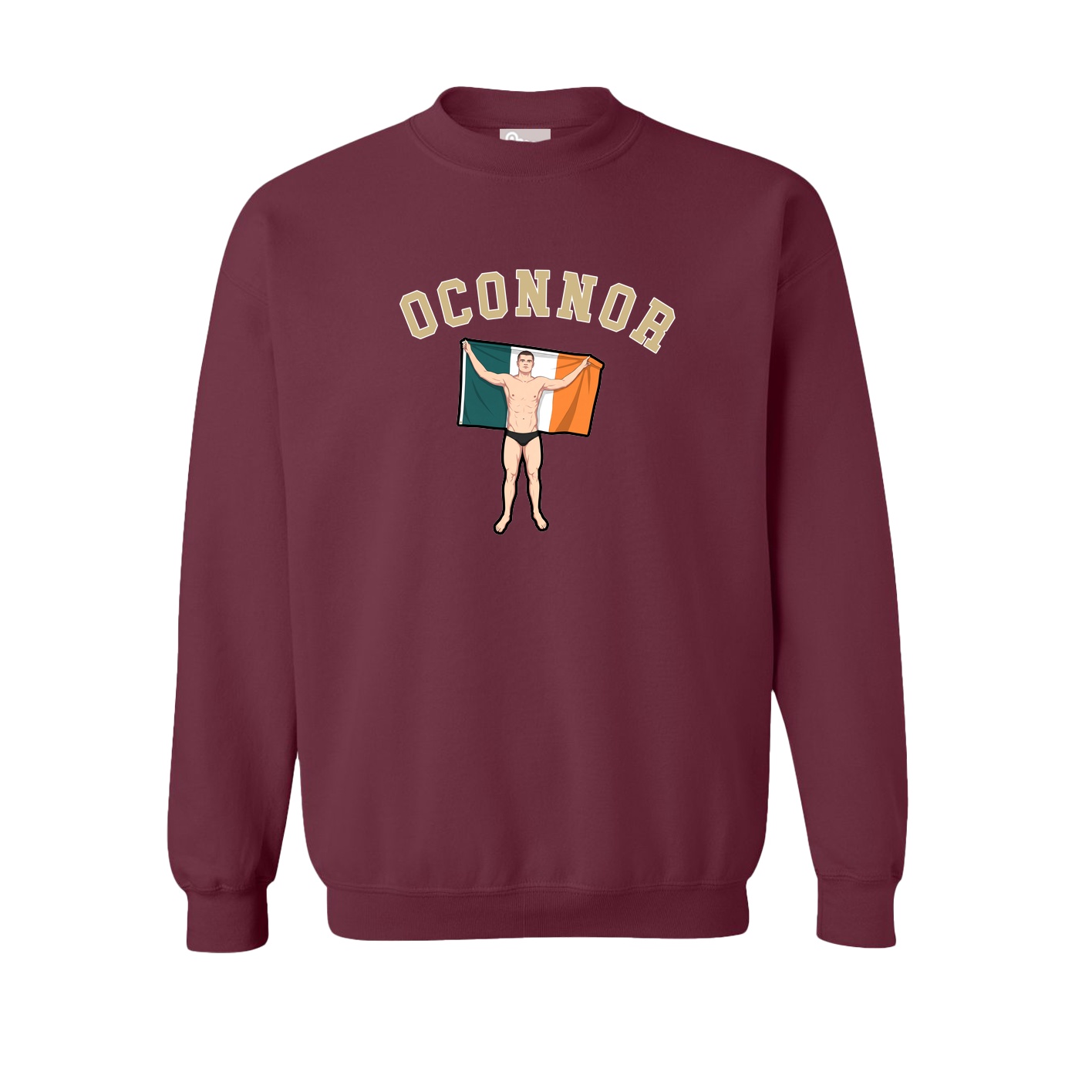 Fleece Crew — Shirsey Arch in Maroon