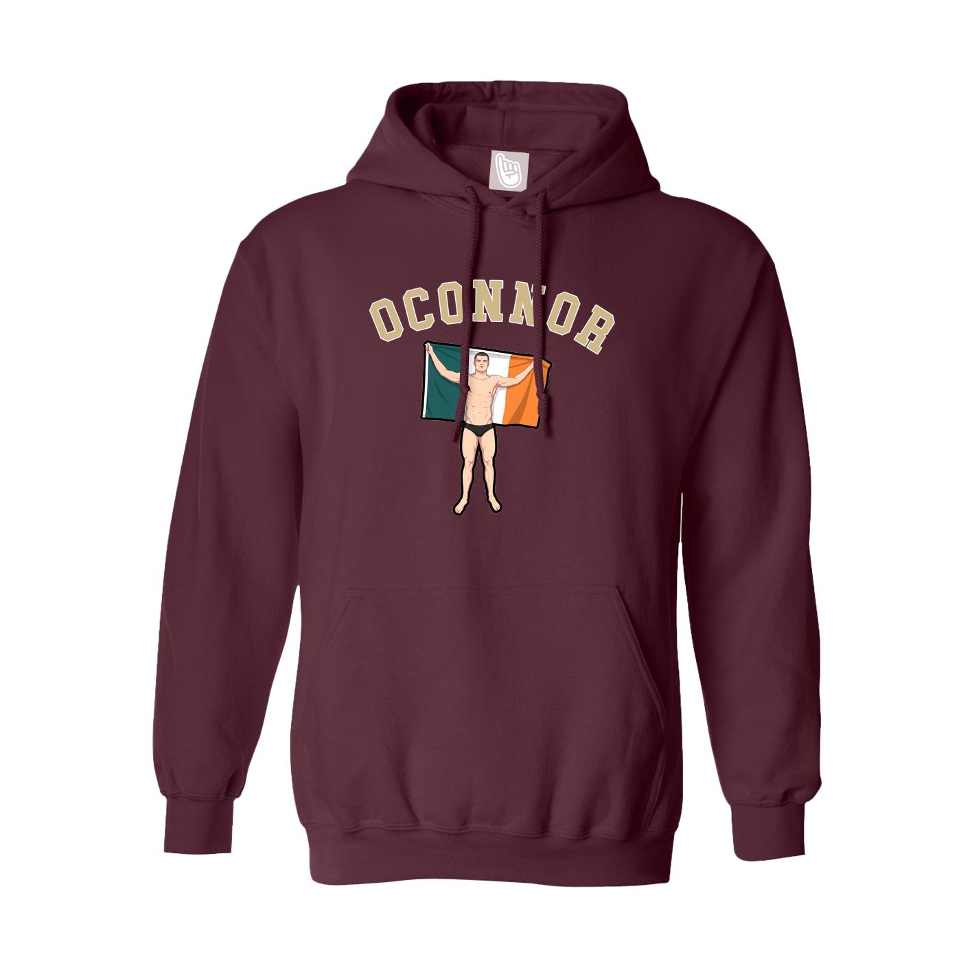 Youth Hoodie — Shirsey Arch in Maroon