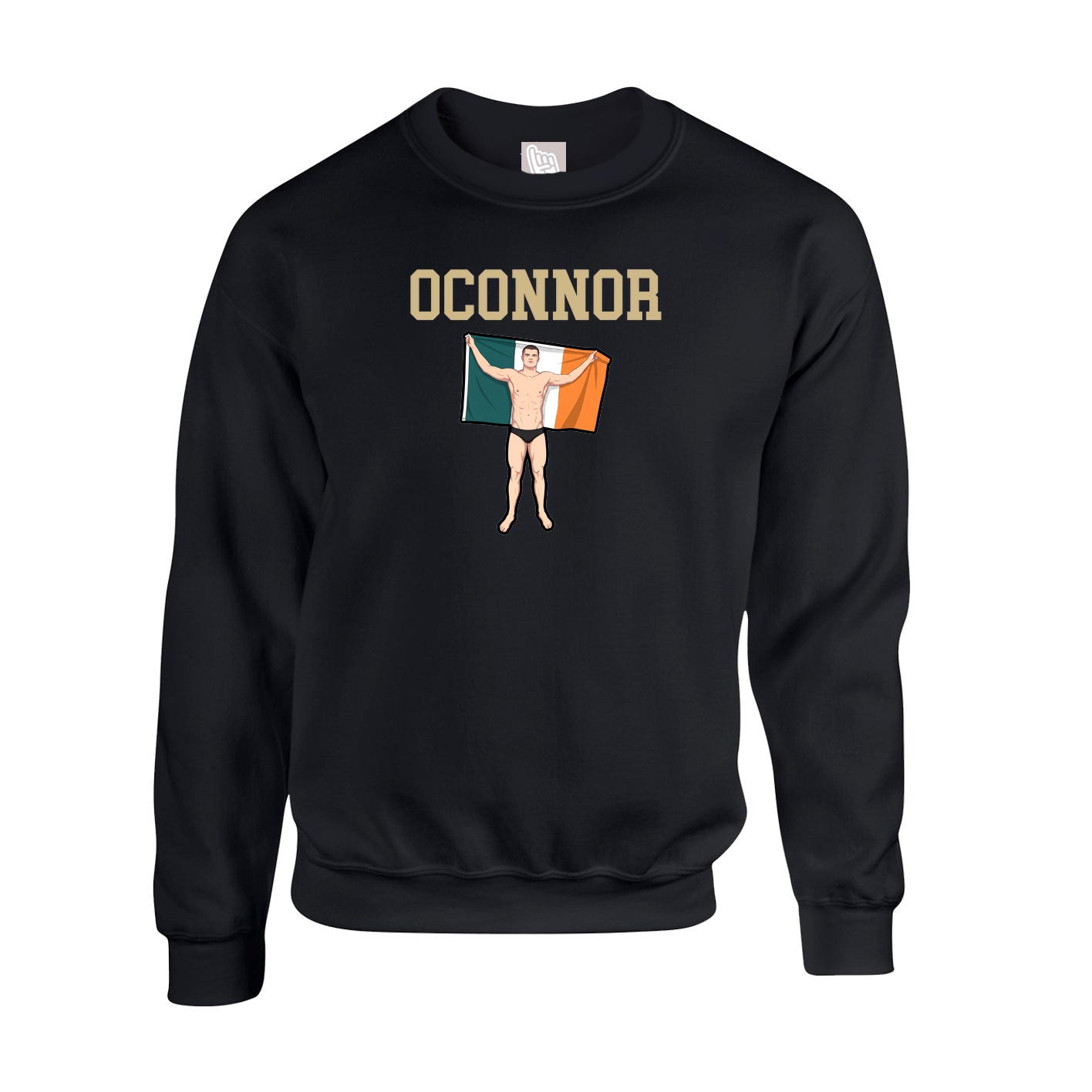 Fleece Crew — Shirsey in Black