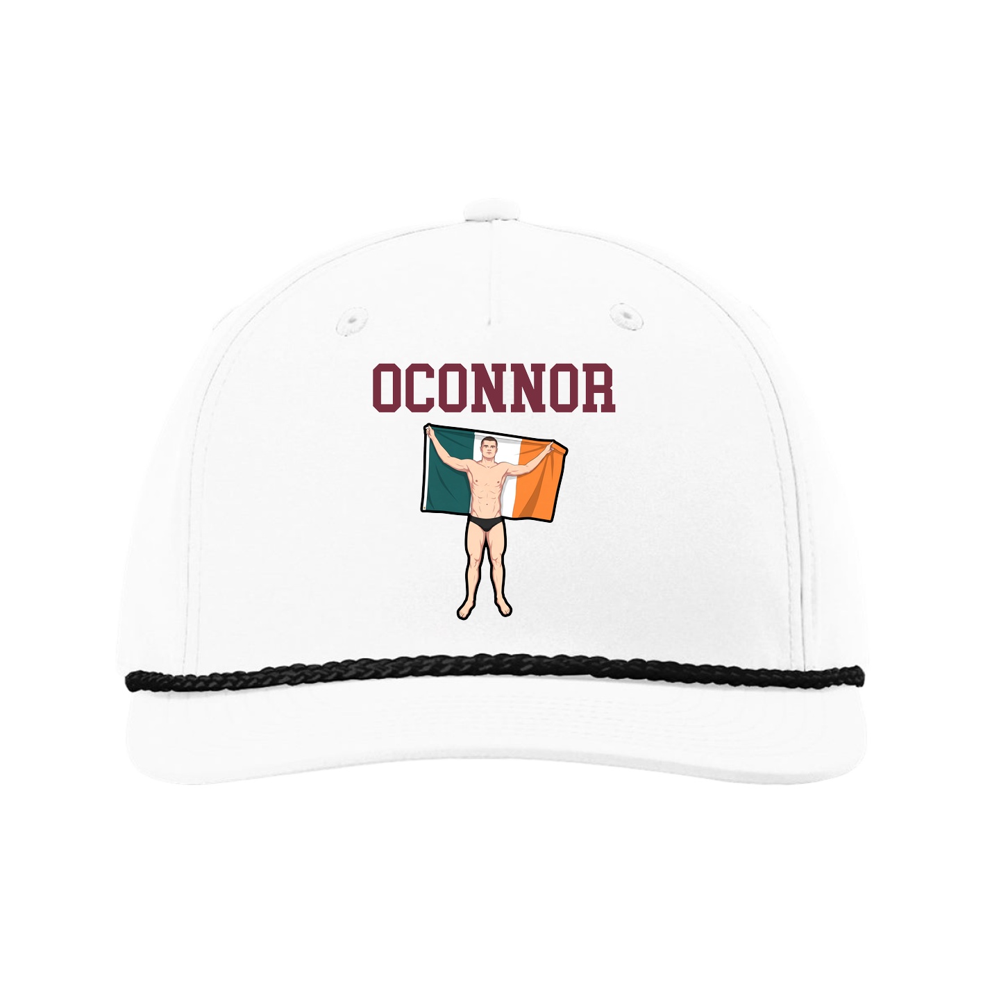 Five-Panel Classic Rope Cap — Shirsey in White