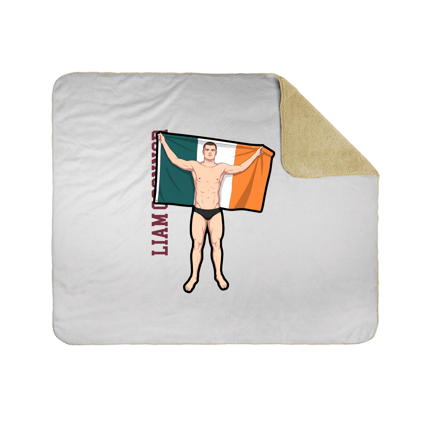 50x60 Sherpa Lined Throw Blanket