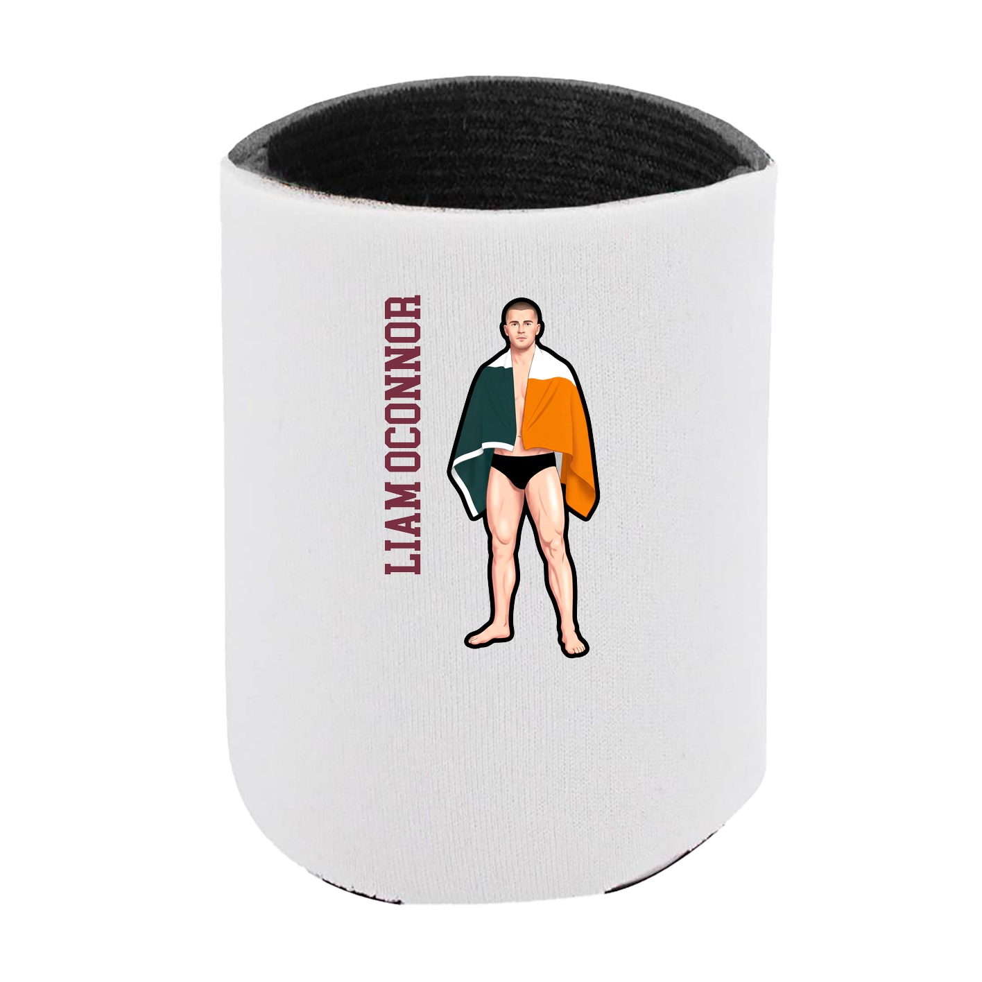 Can Holder — Name Vertical in White