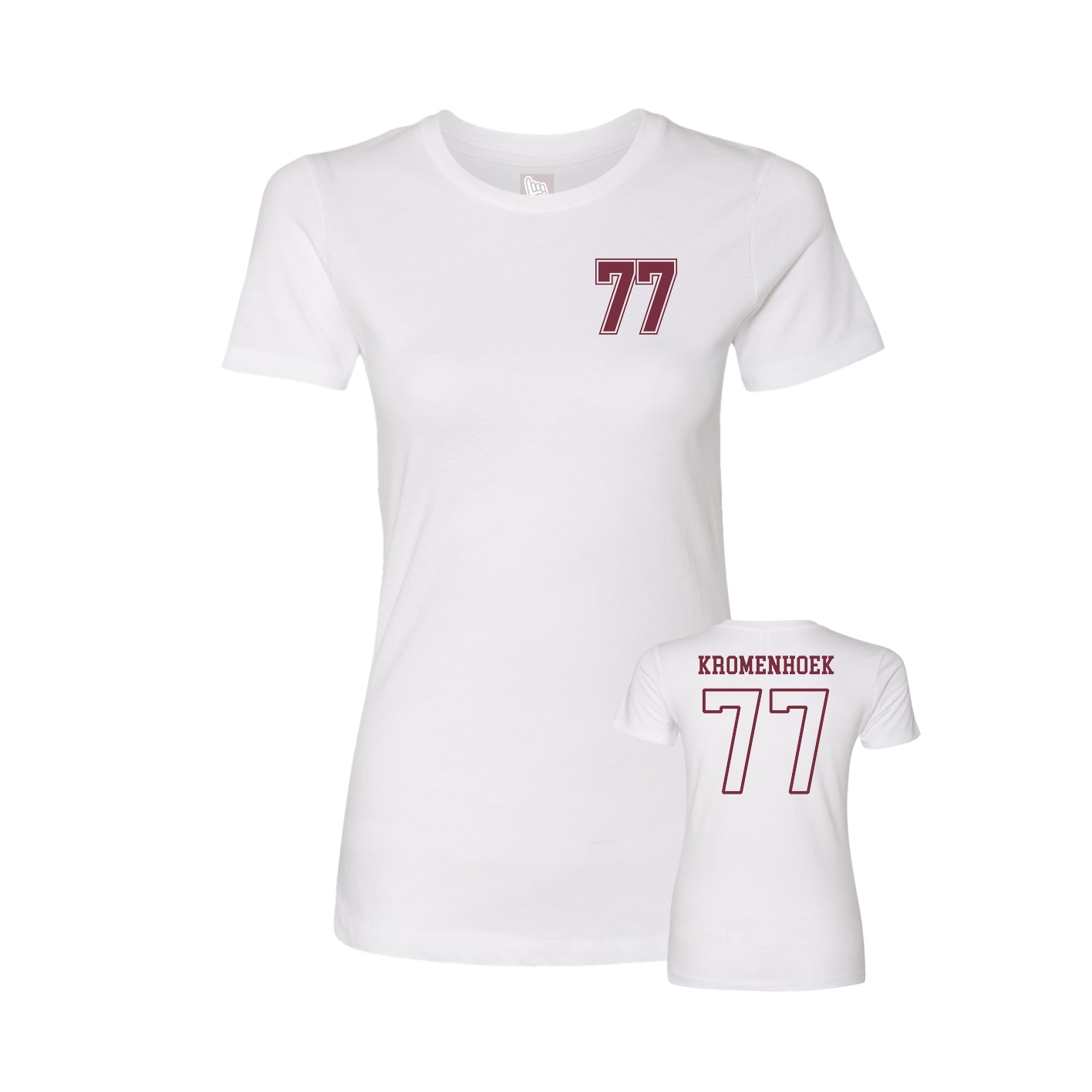 Womens Tee — Chest Back in White