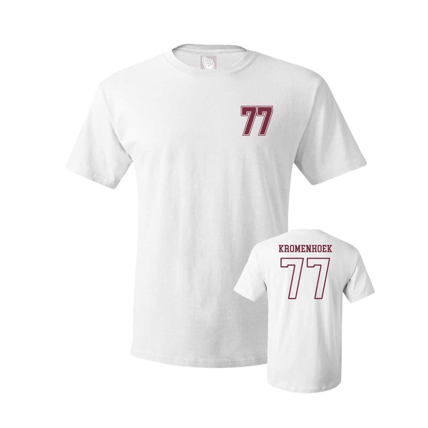 Youth Tee — Chest Back in White