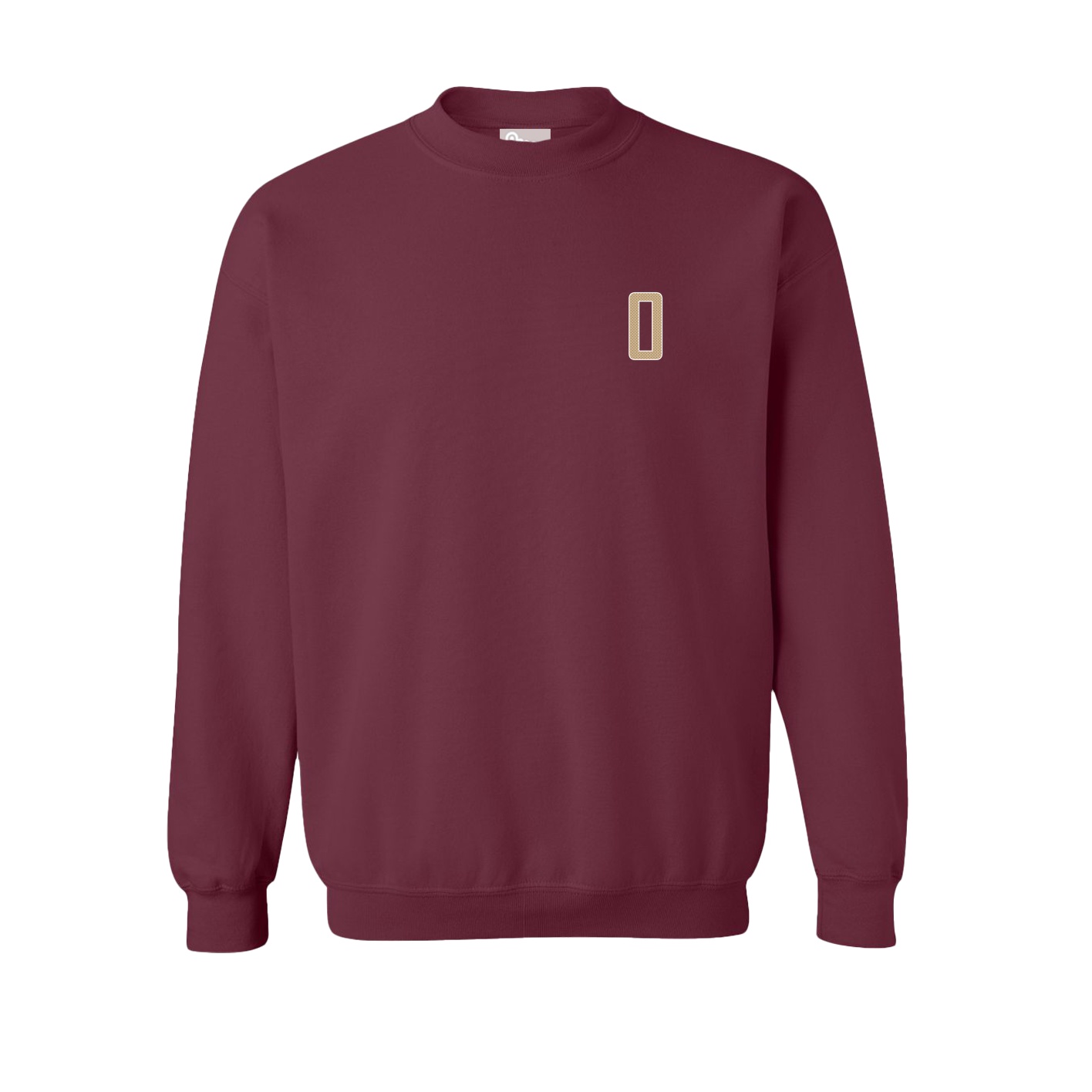 Fleece Crew — Front Shirsy in Maroon