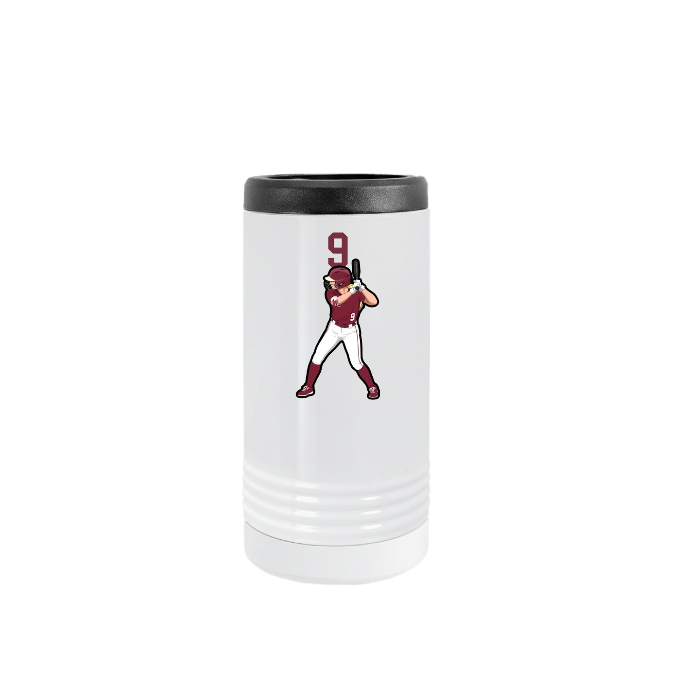 Slim Beverage Holder — Number Top in White