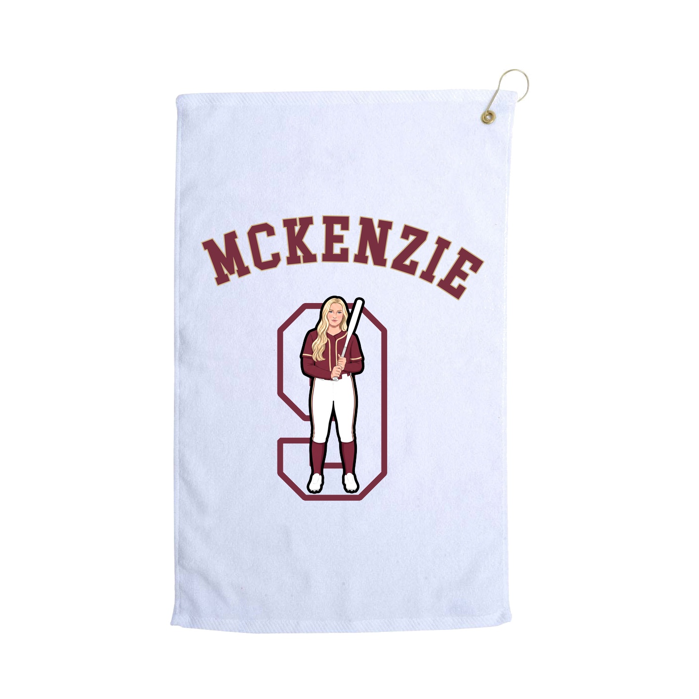 Golf Towel — Shirsey Arch in White