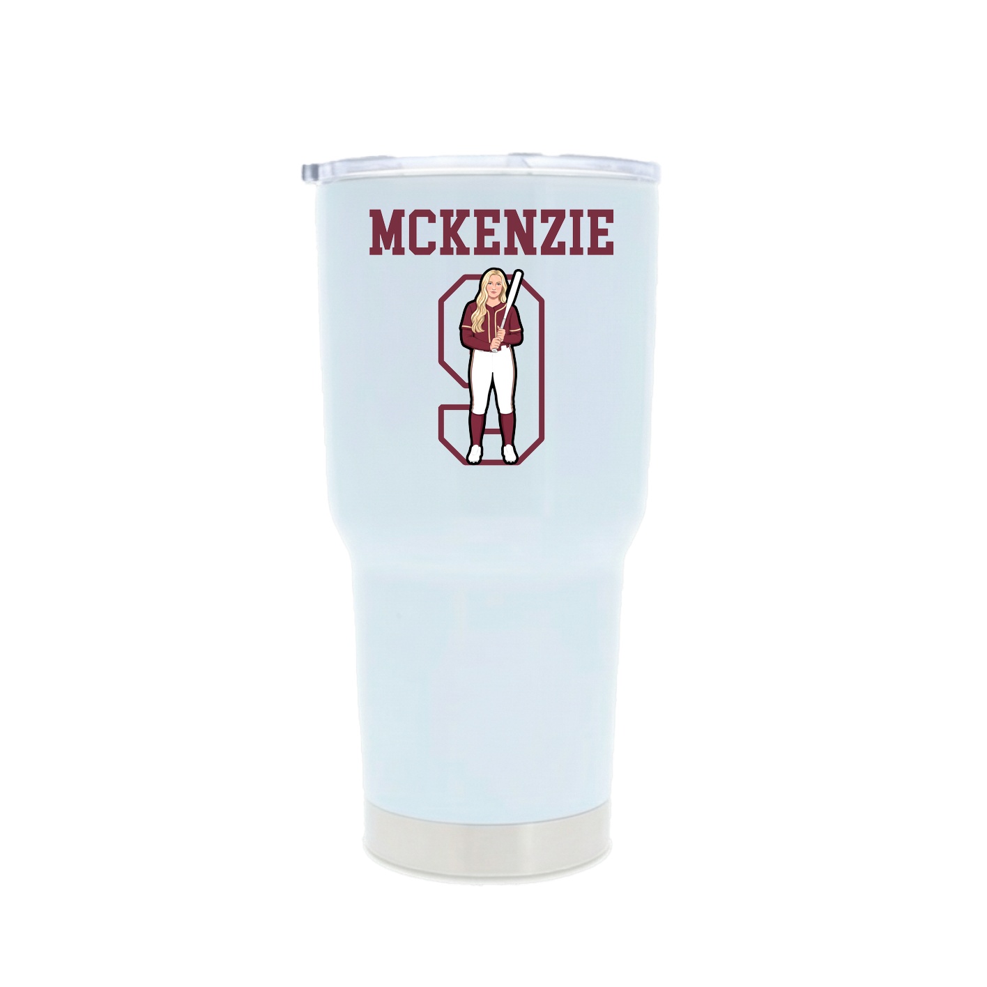 30oz Stainless Steel Tumbler — Shirsey in White