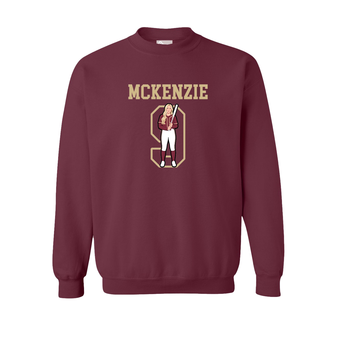 Fleece Crew — Shirsey in Maroon