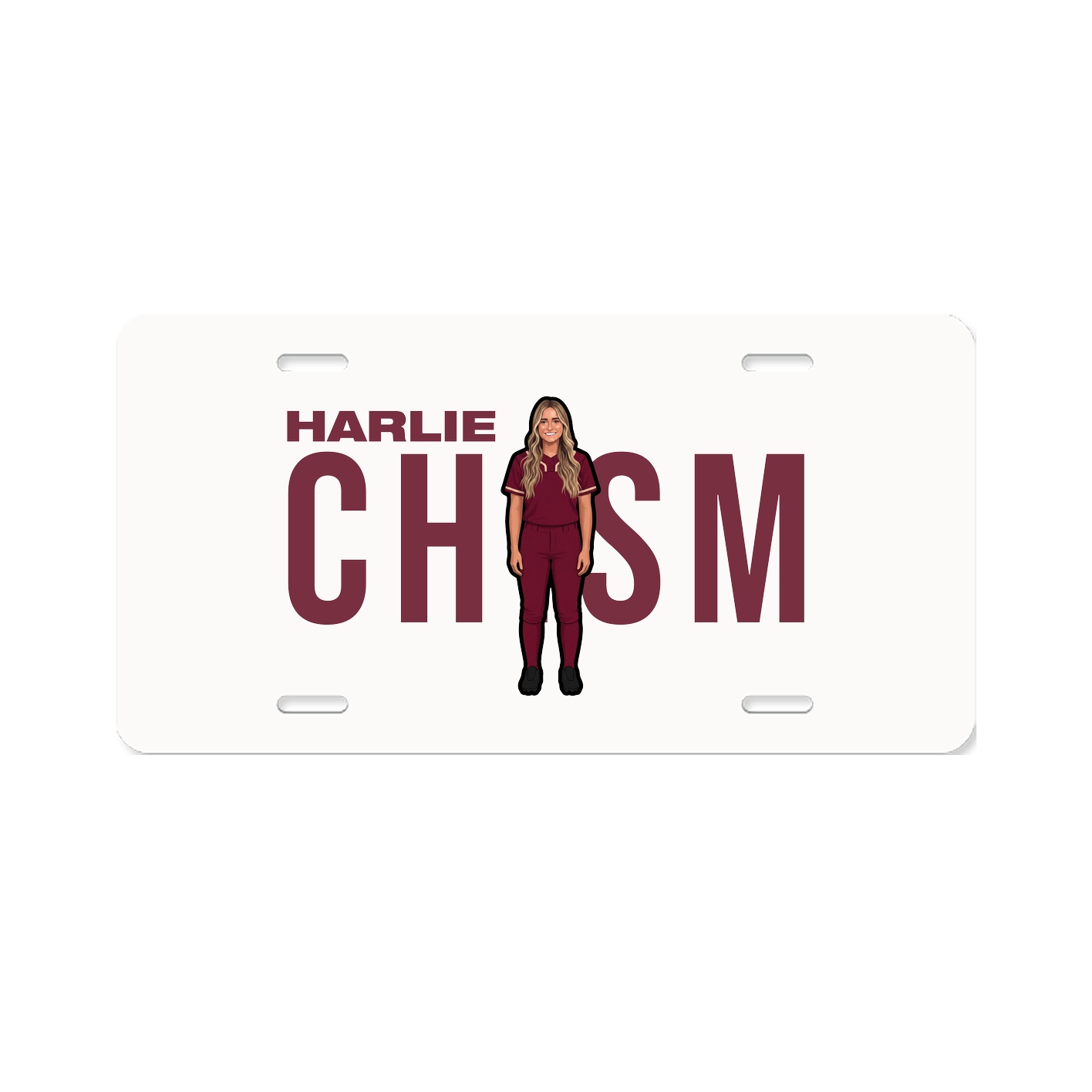License Plate — Player Name in Classic