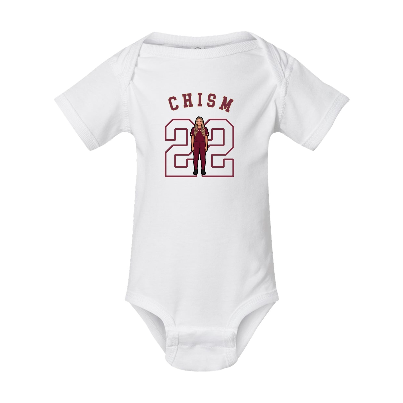 Baby Onesie — Shirsey Arch in White