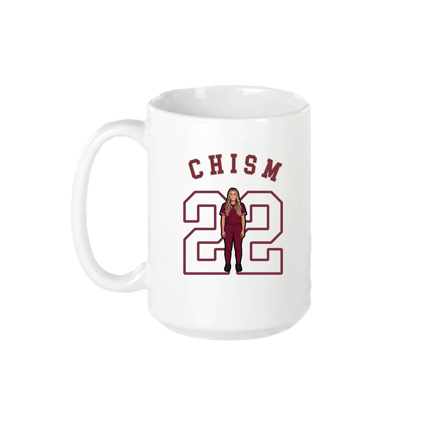 15oz Coffee Mug — Shirsey Arch in White