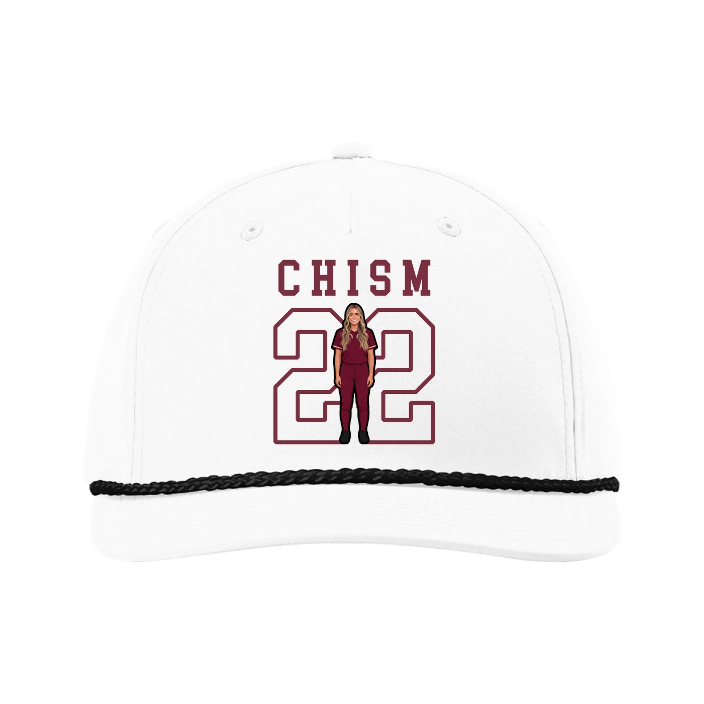 Five-Panel Classic Rope Cap — Shirsey in White