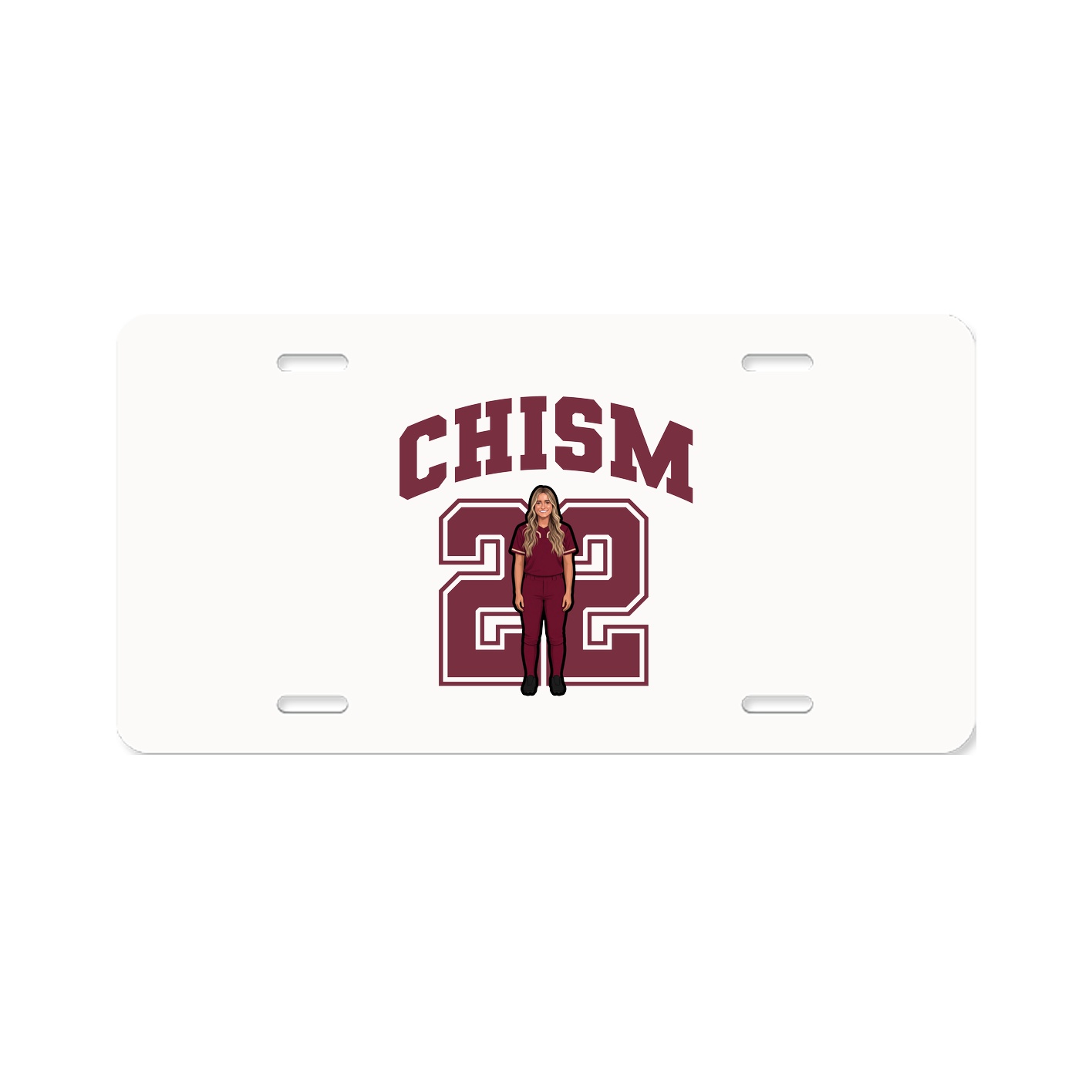 License Plate — Number in Classic