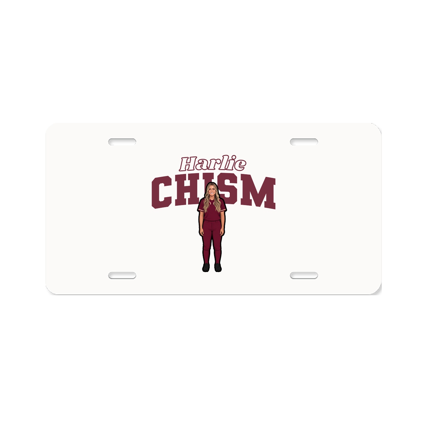 License Plate — Name Arch in Classic