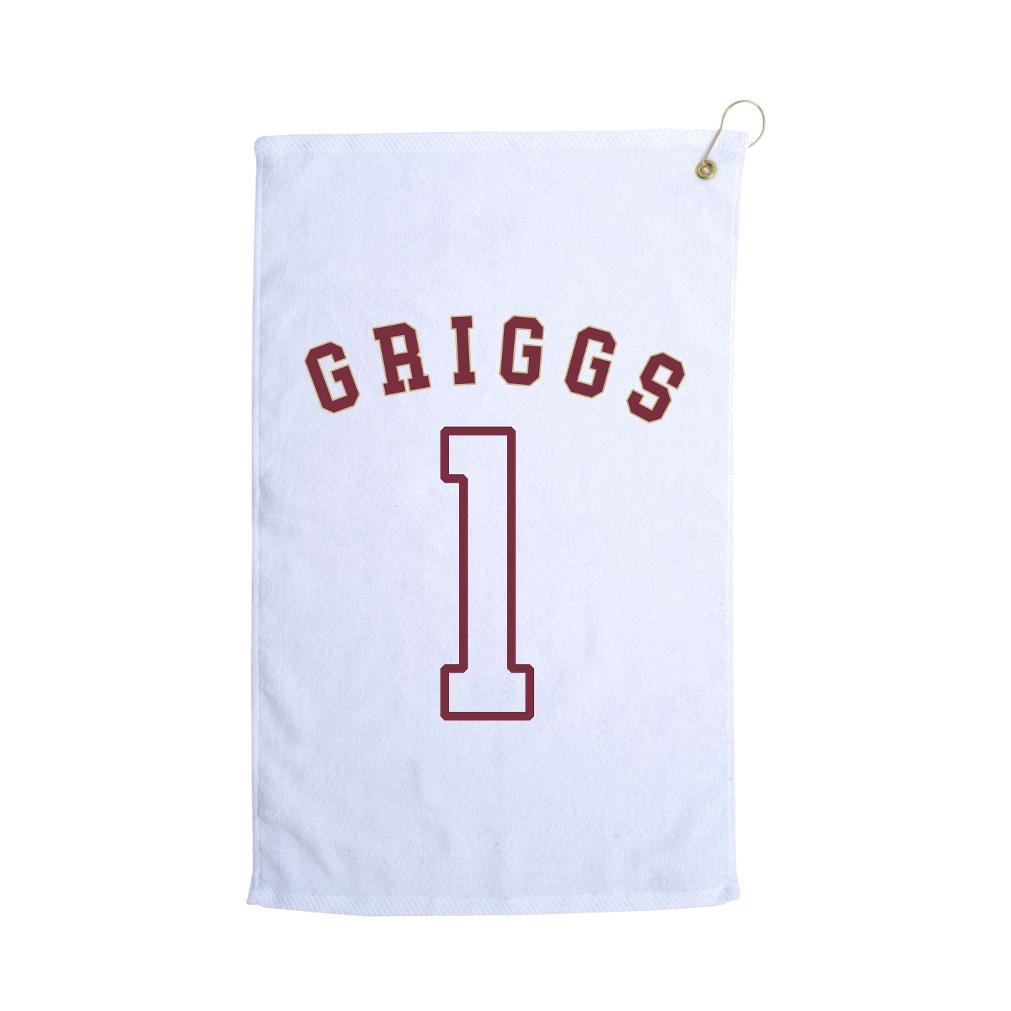 Golf Towel — Shirsey Arch in White