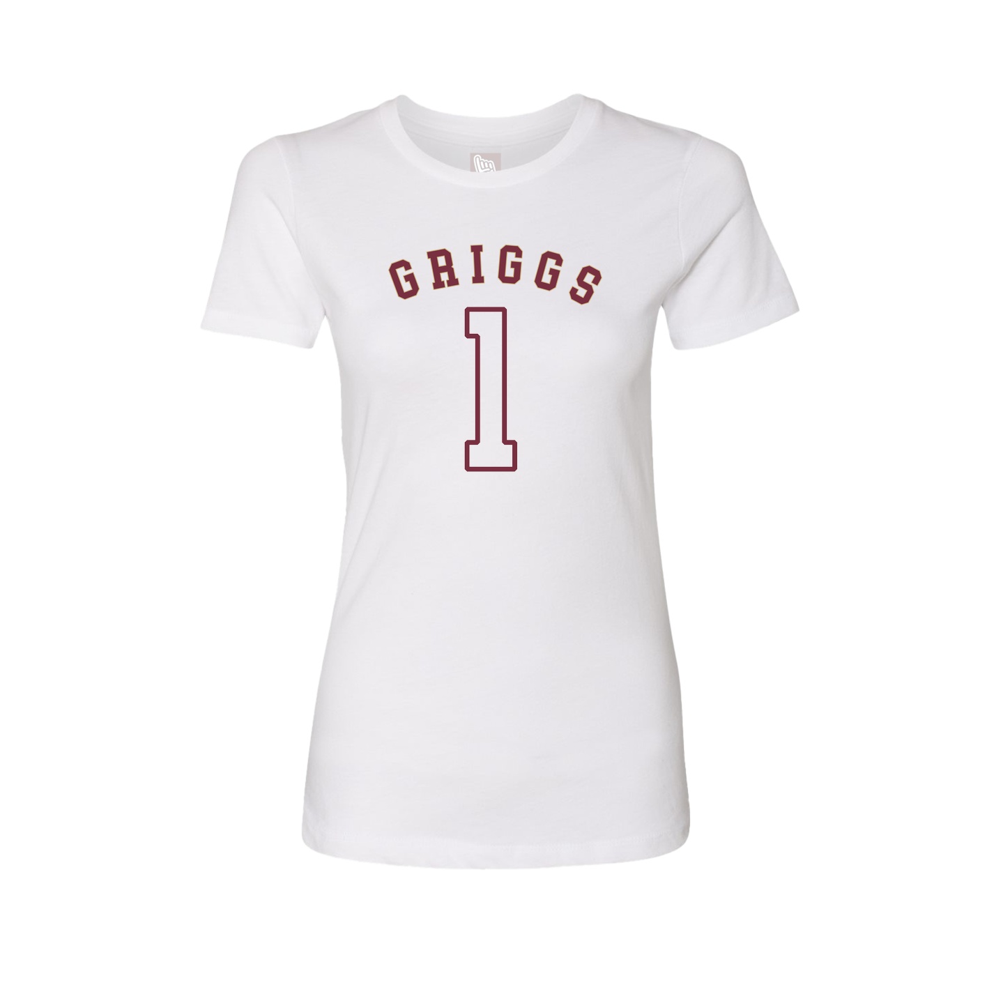 Fitted Women's Tee — Shirsey Arch in White