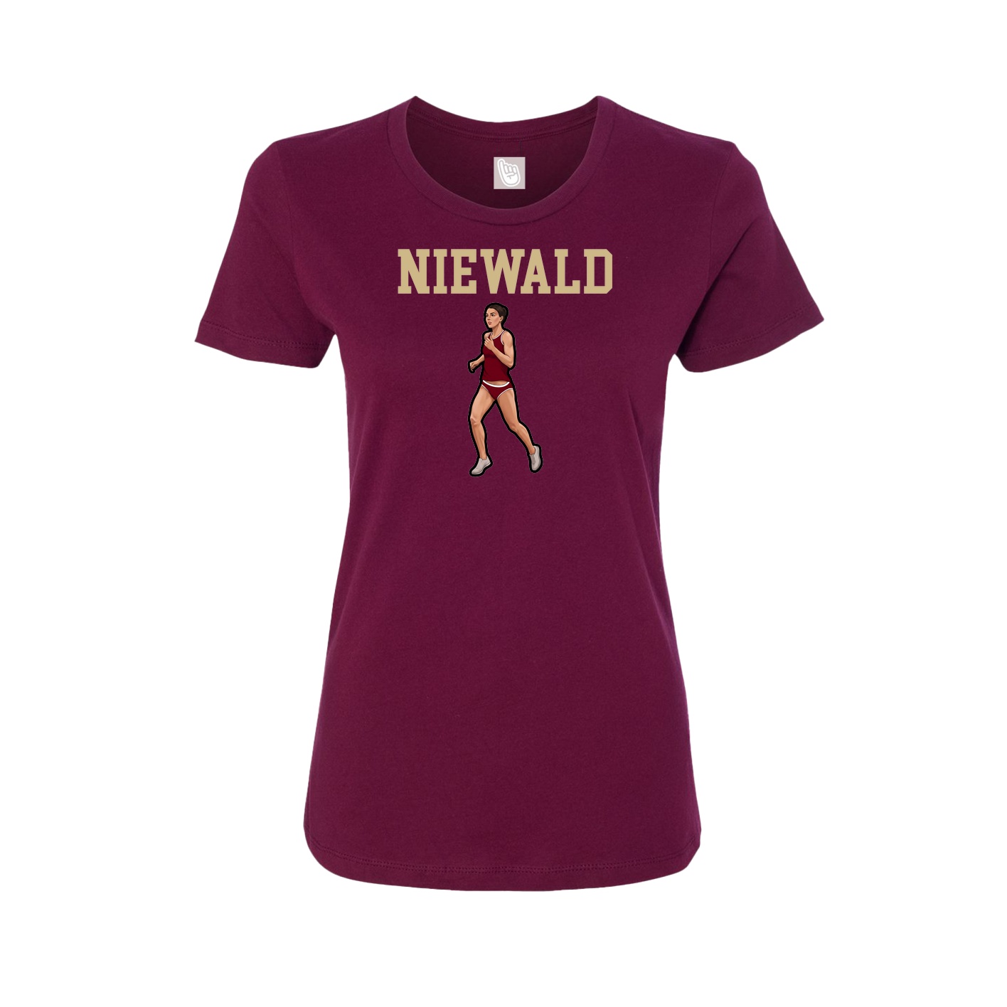 Fitted Women's Tee — Shirsey in Maroon