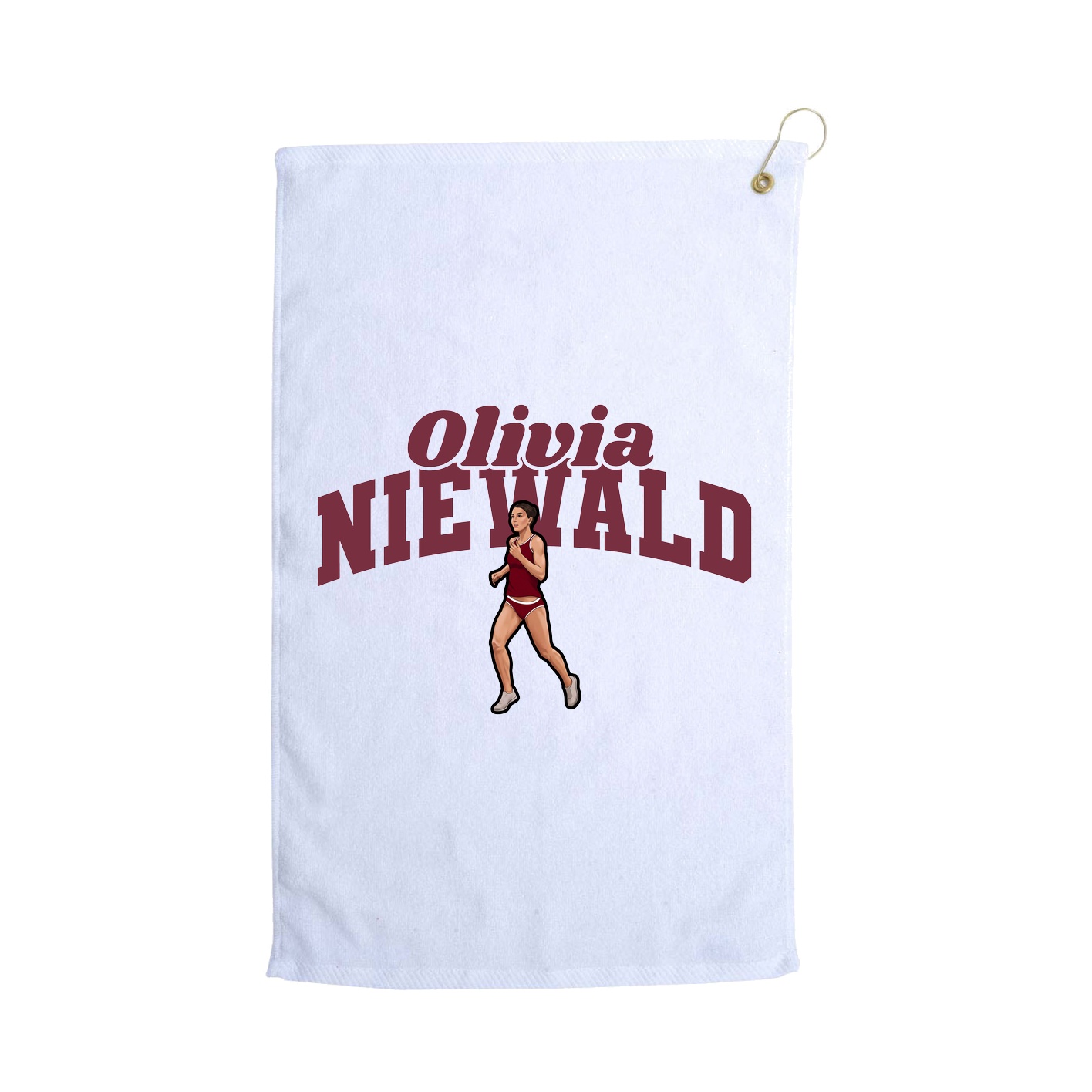 Golf Towel — Signature Arch in White