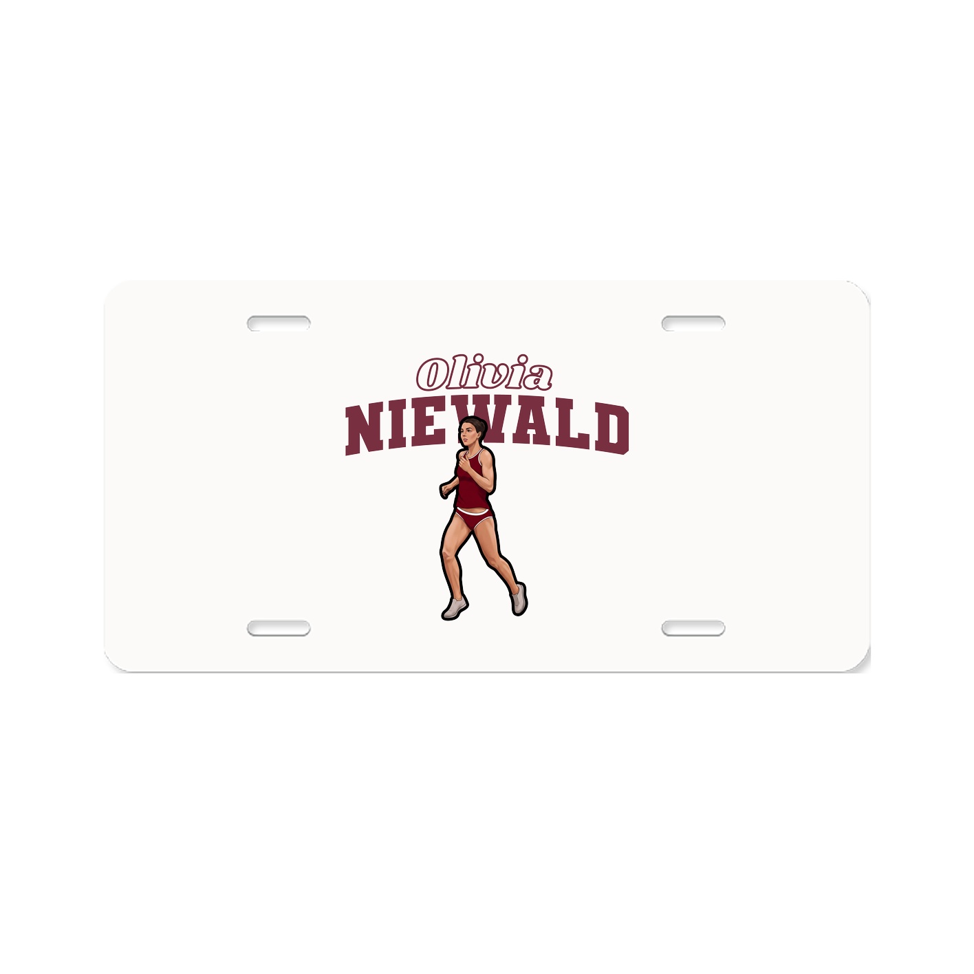 License Plate — Name Arch in Classic