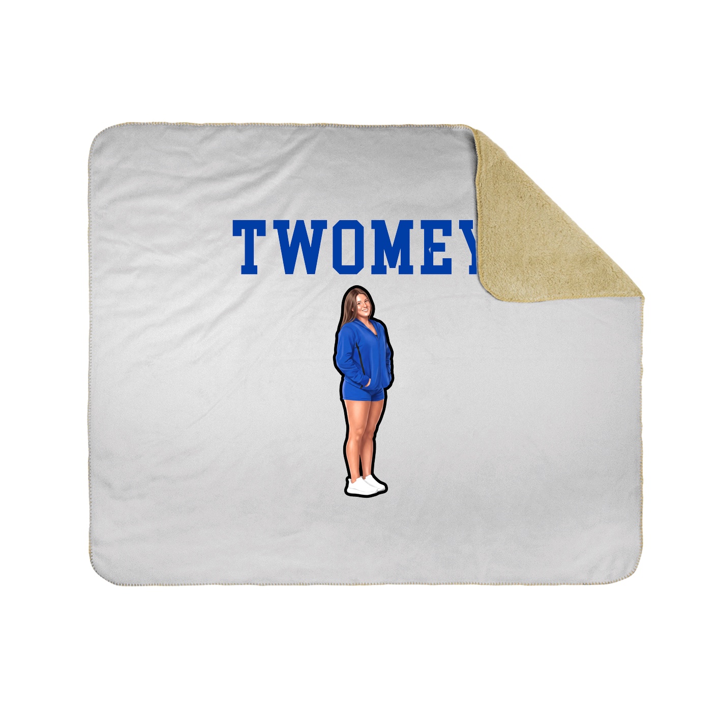 Throw Blanket — Shirsey in White