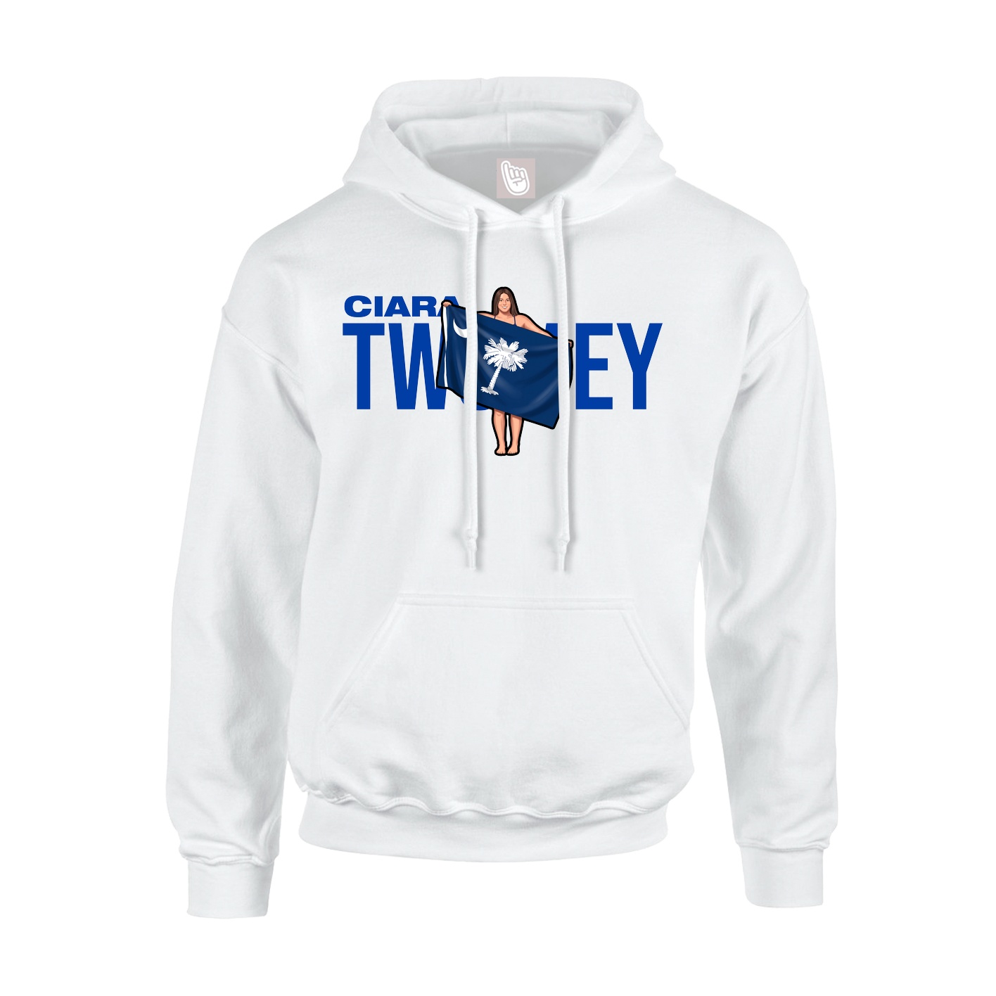 Hoodie — Player Name in White
