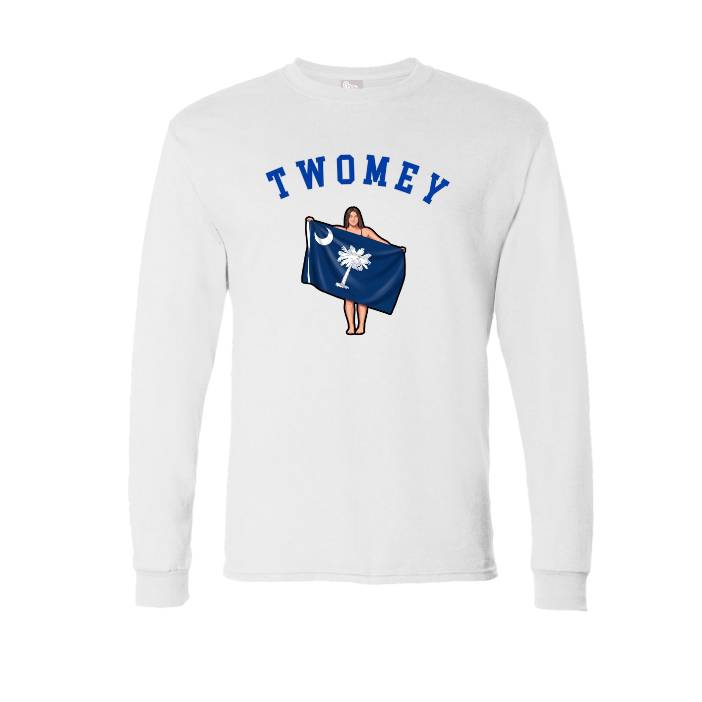 Long Sleeve Tee — Shirsey Arch in White