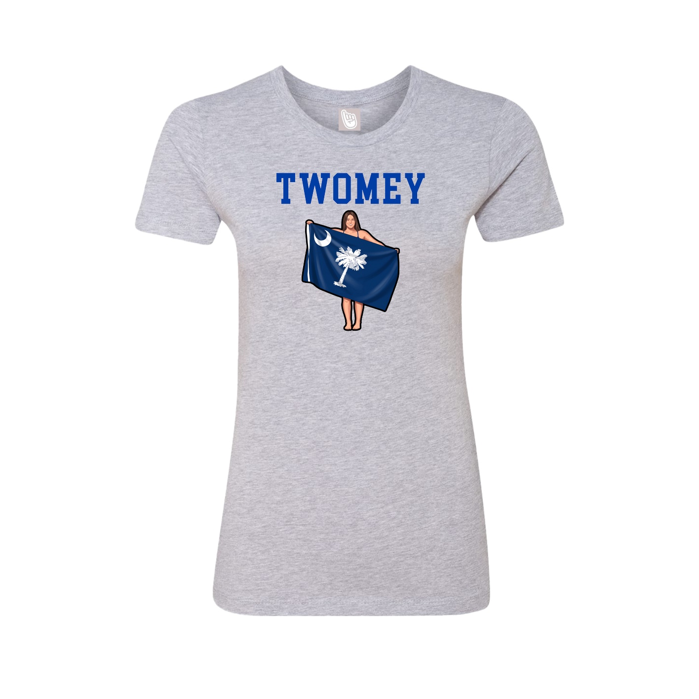 Fitted Women's Tee — Shirsey in Grey