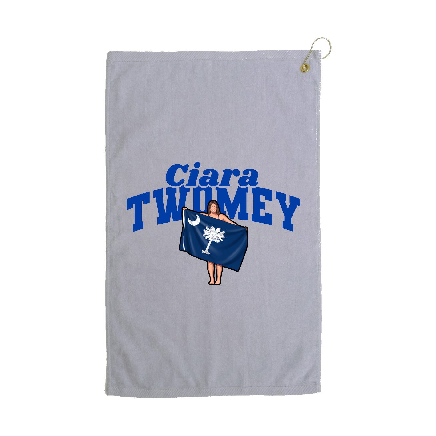Golf Towel — Signature Arch in Grey
