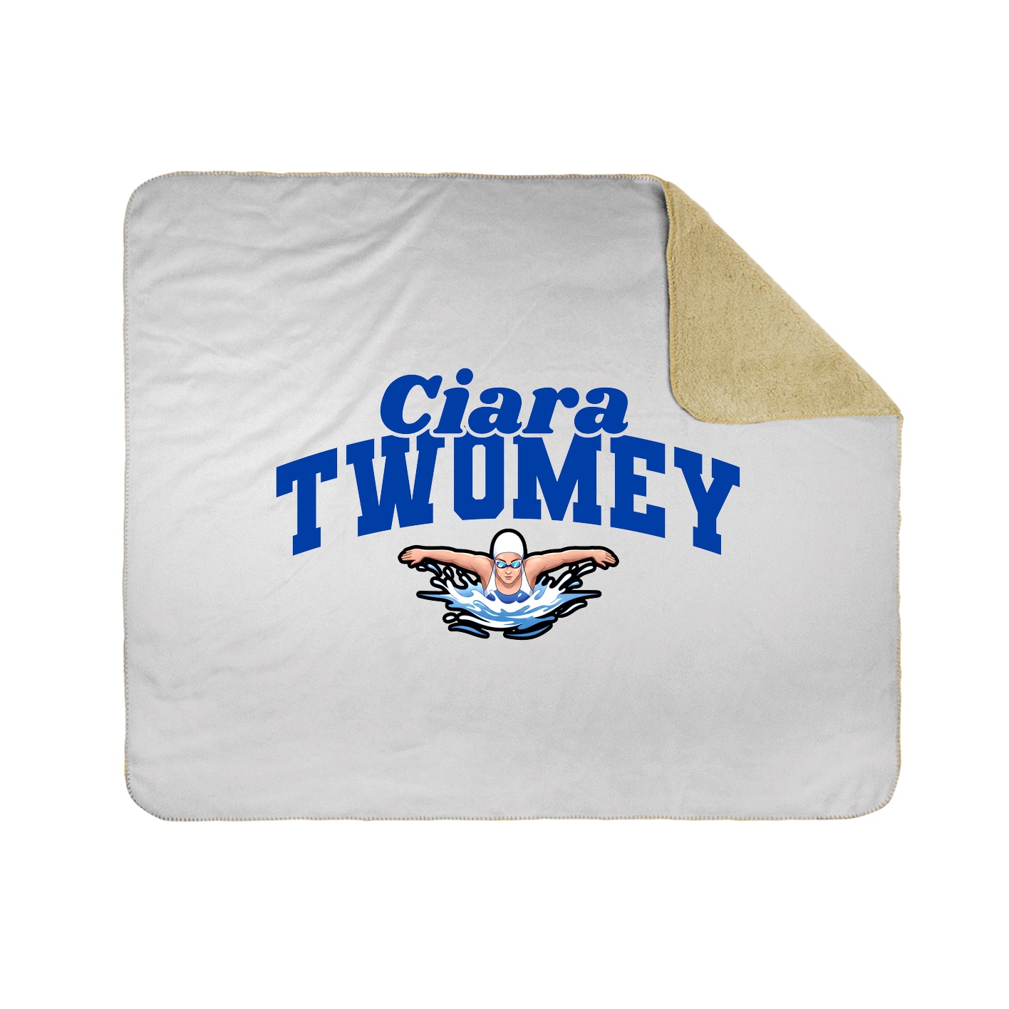 Throw Blanket — Signature Arch in White
