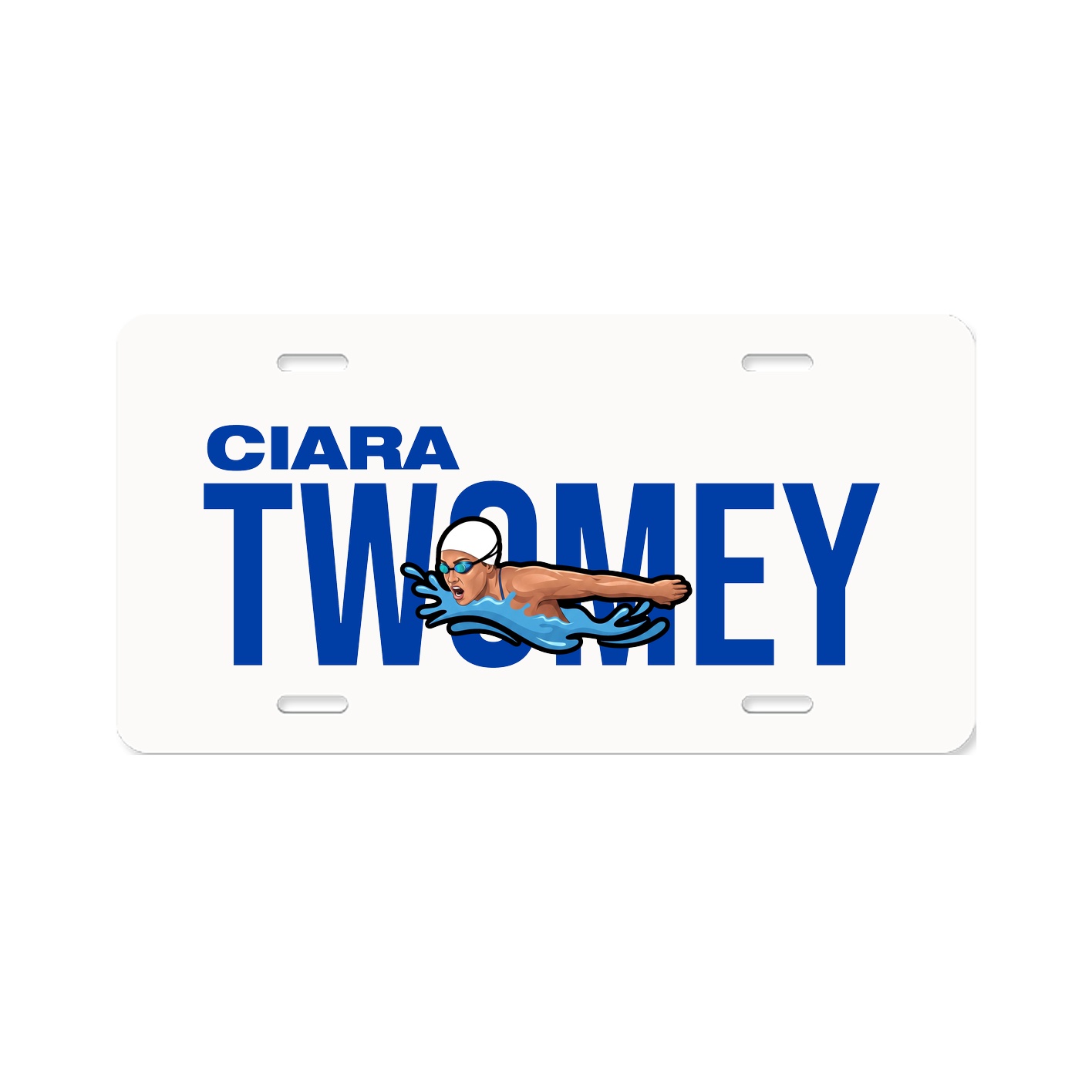 License Plate — Player Name in Classic