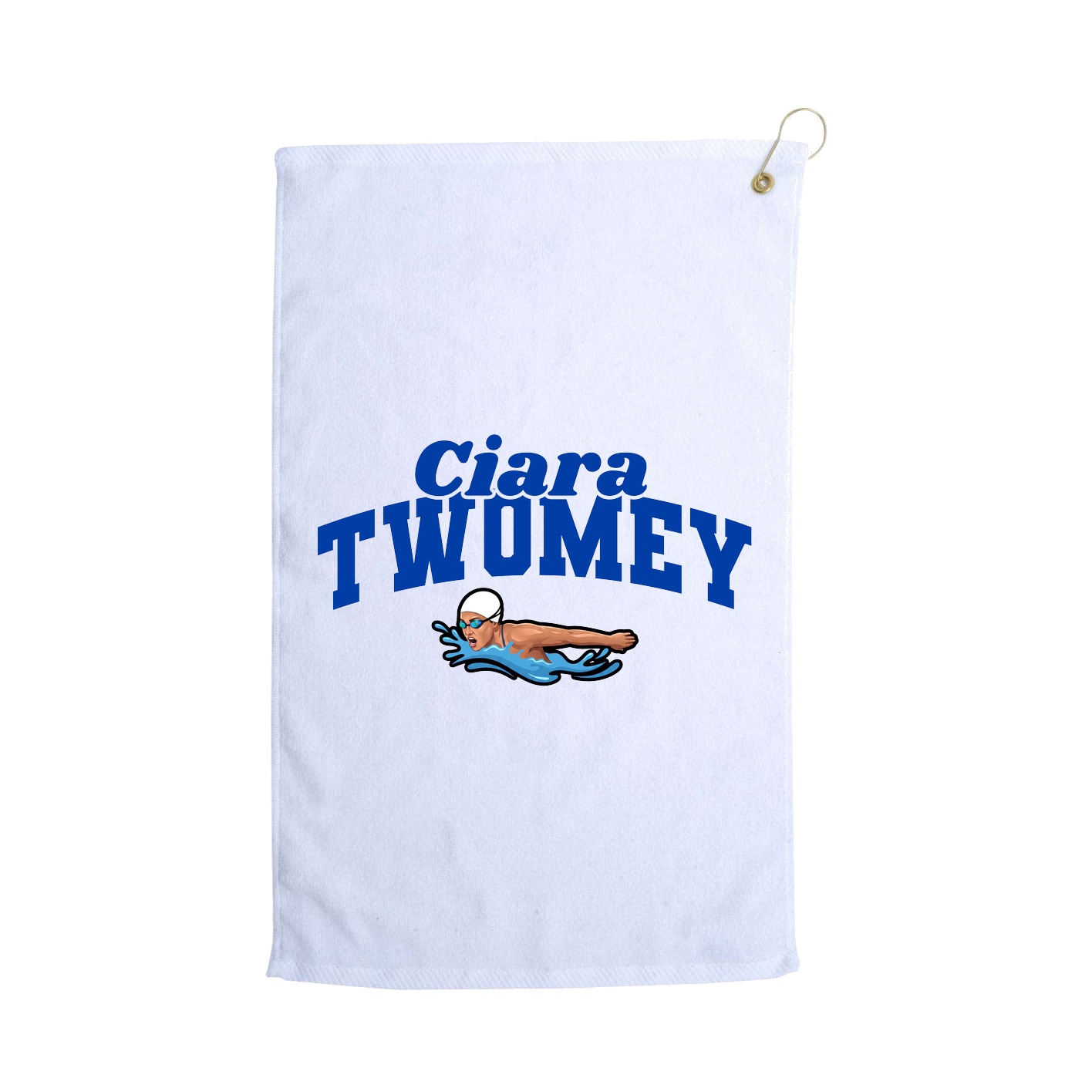 Golf Towel — Signature Arch in White