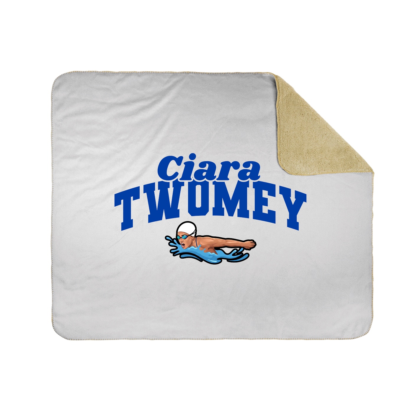 Throw Blanket — Signature Arch in White