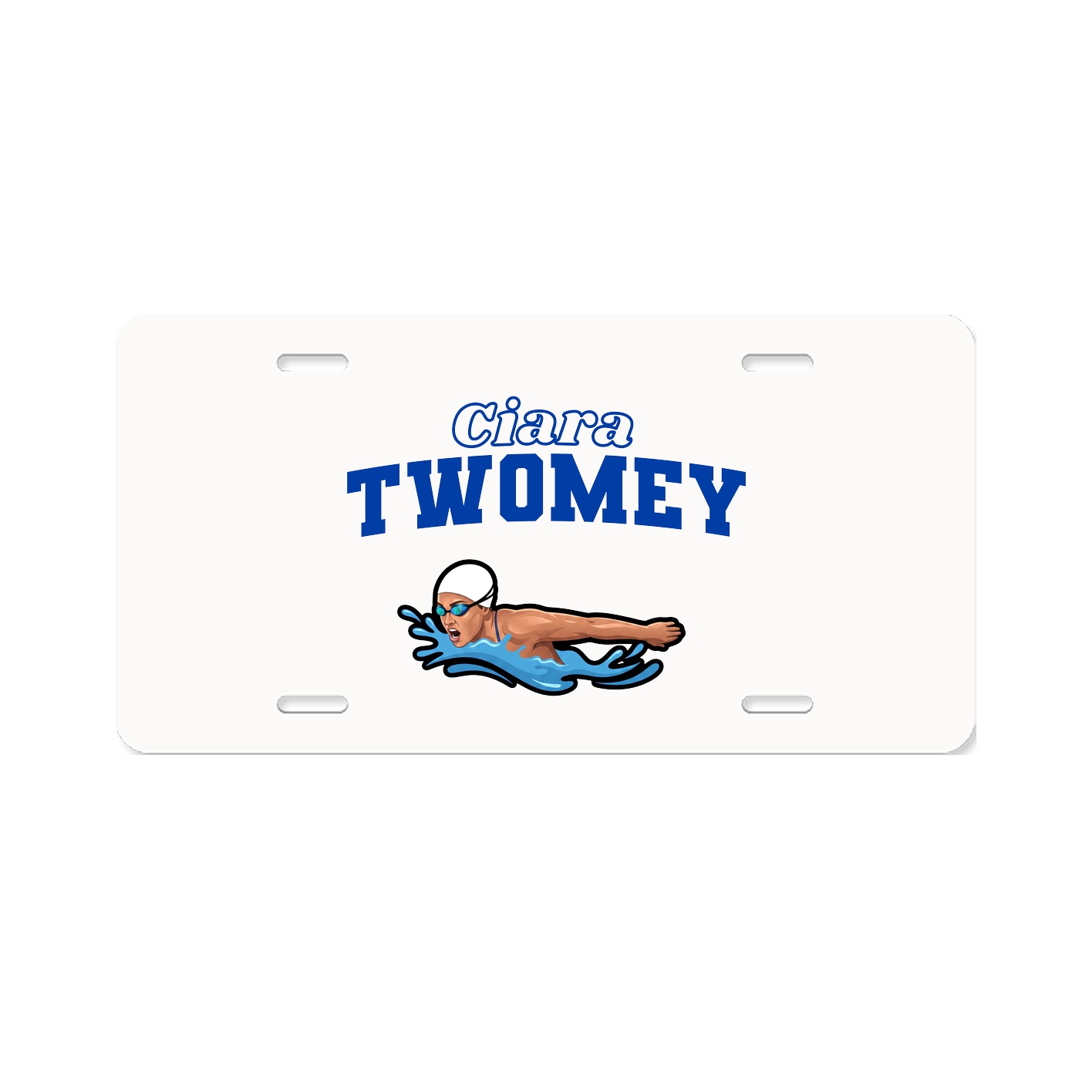 License Plate — Name Arch in Classic